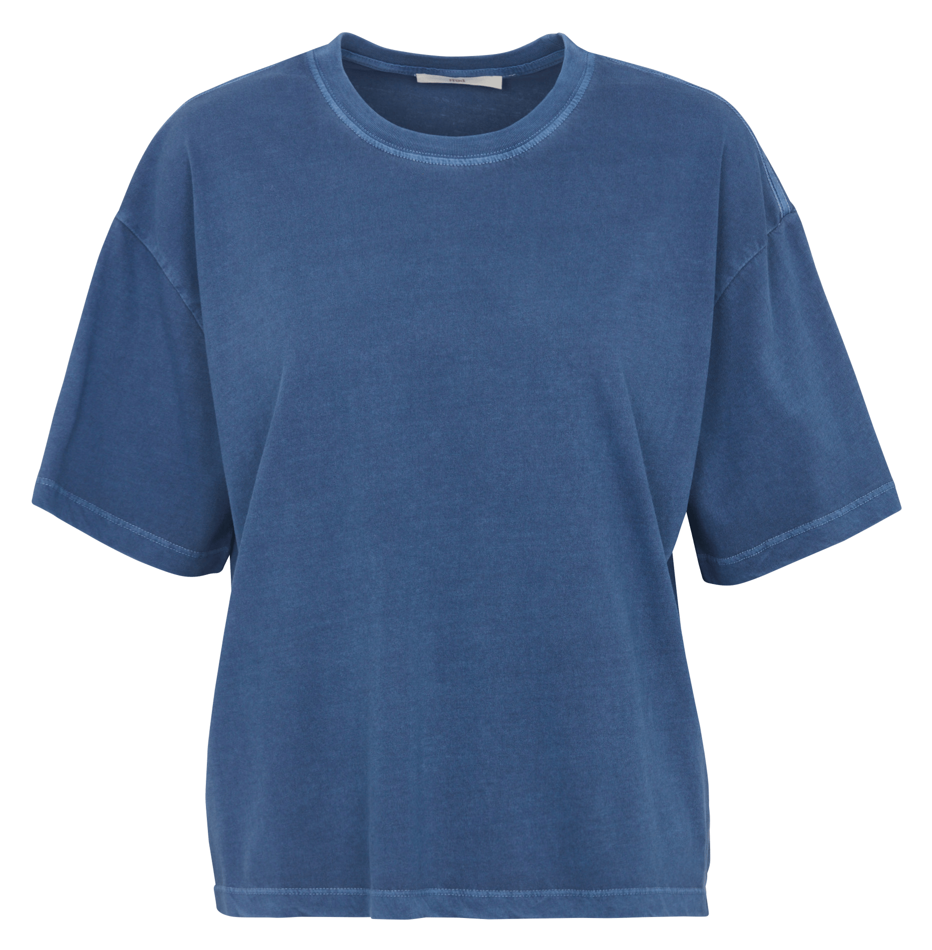 Oversized, katoenen T-shirt met ronde hals HOD PARIS Blauw