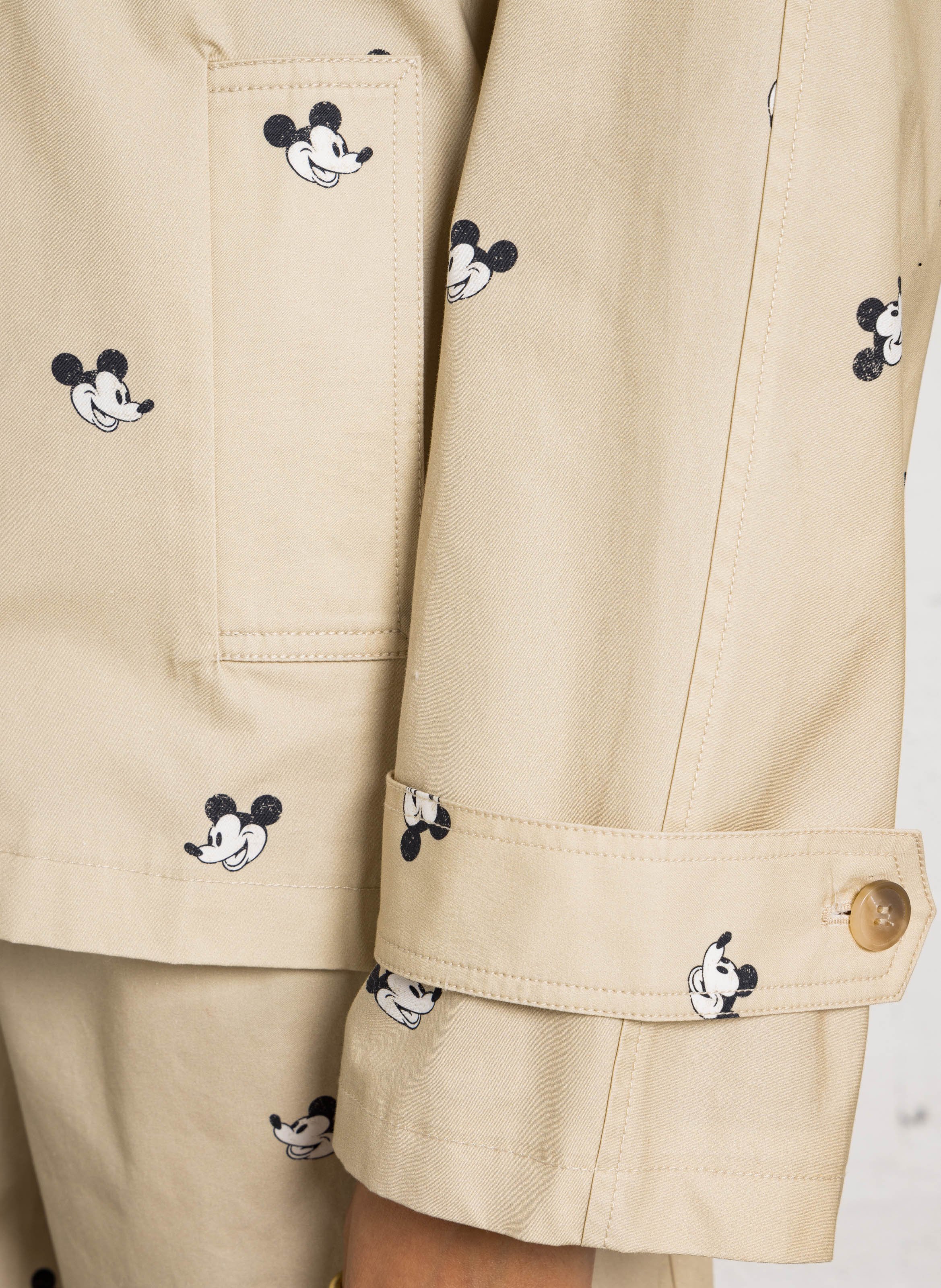 Katoenen trenchcoat met klassieke kraag BERENICE Beige