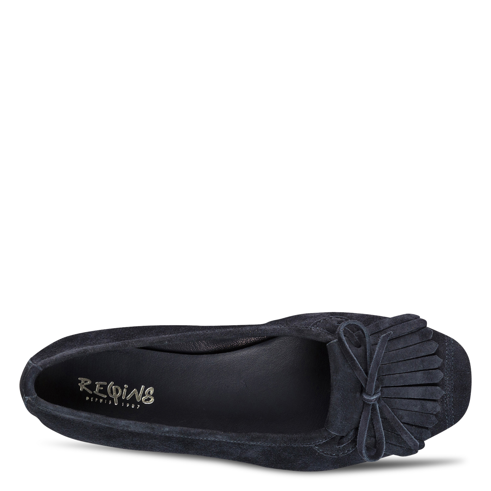 Ballerines en cuir REQINS Bleu