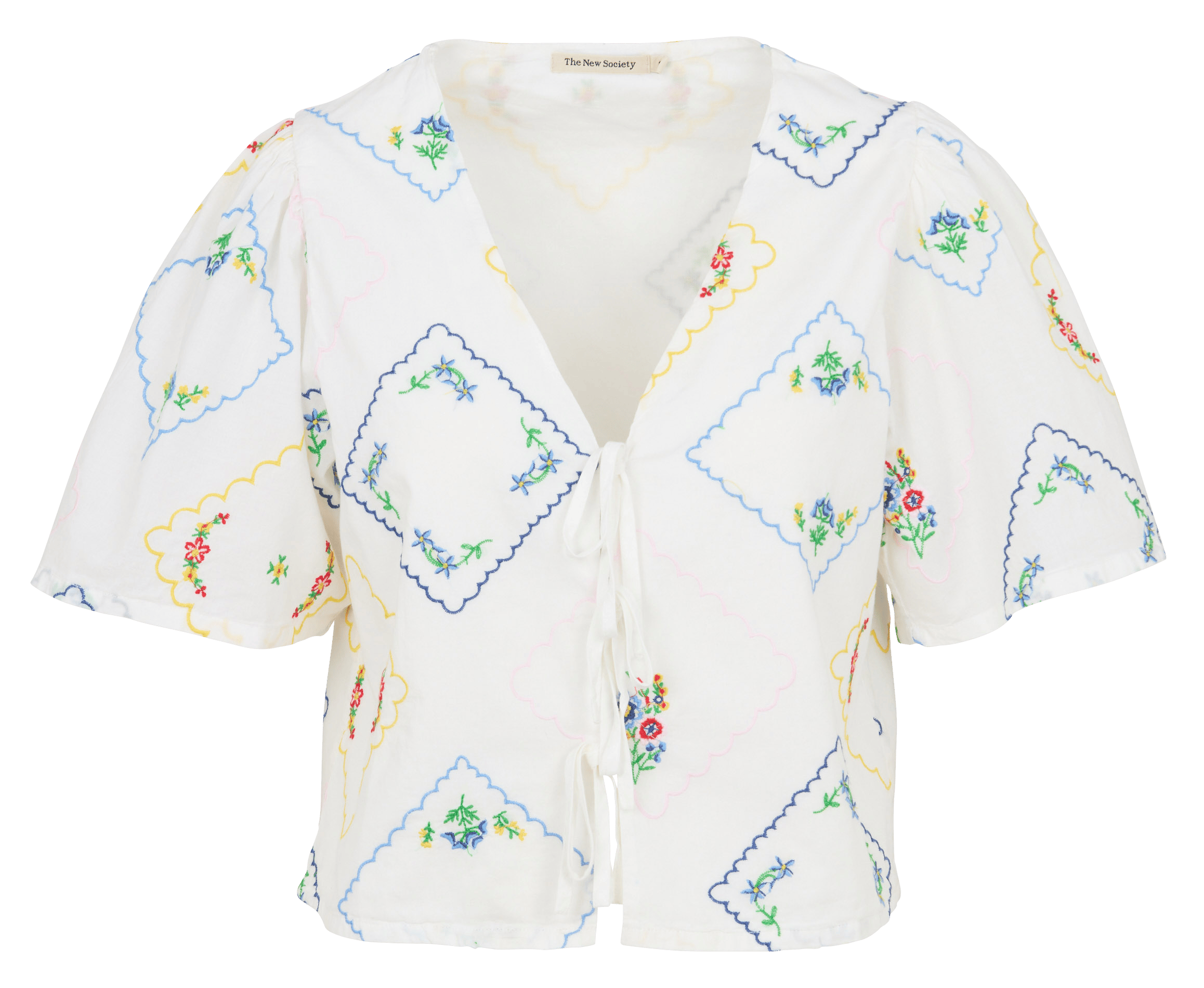 Gerader Baumwolltop THE NEW SOCIETY Mehrfarbig