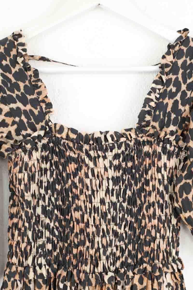 Dress GANNI - Seconde Main Beige