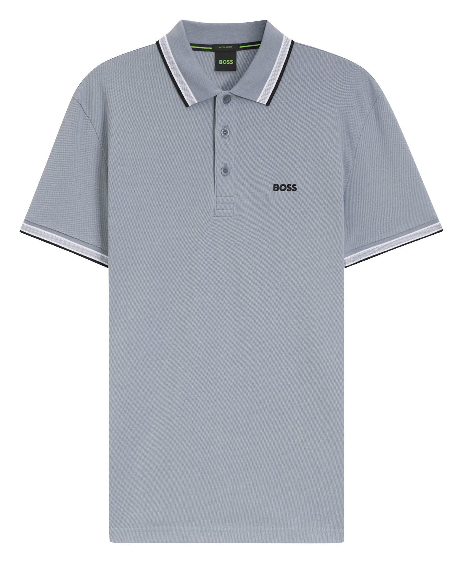 Regular-fit cotton polo shirt Silver