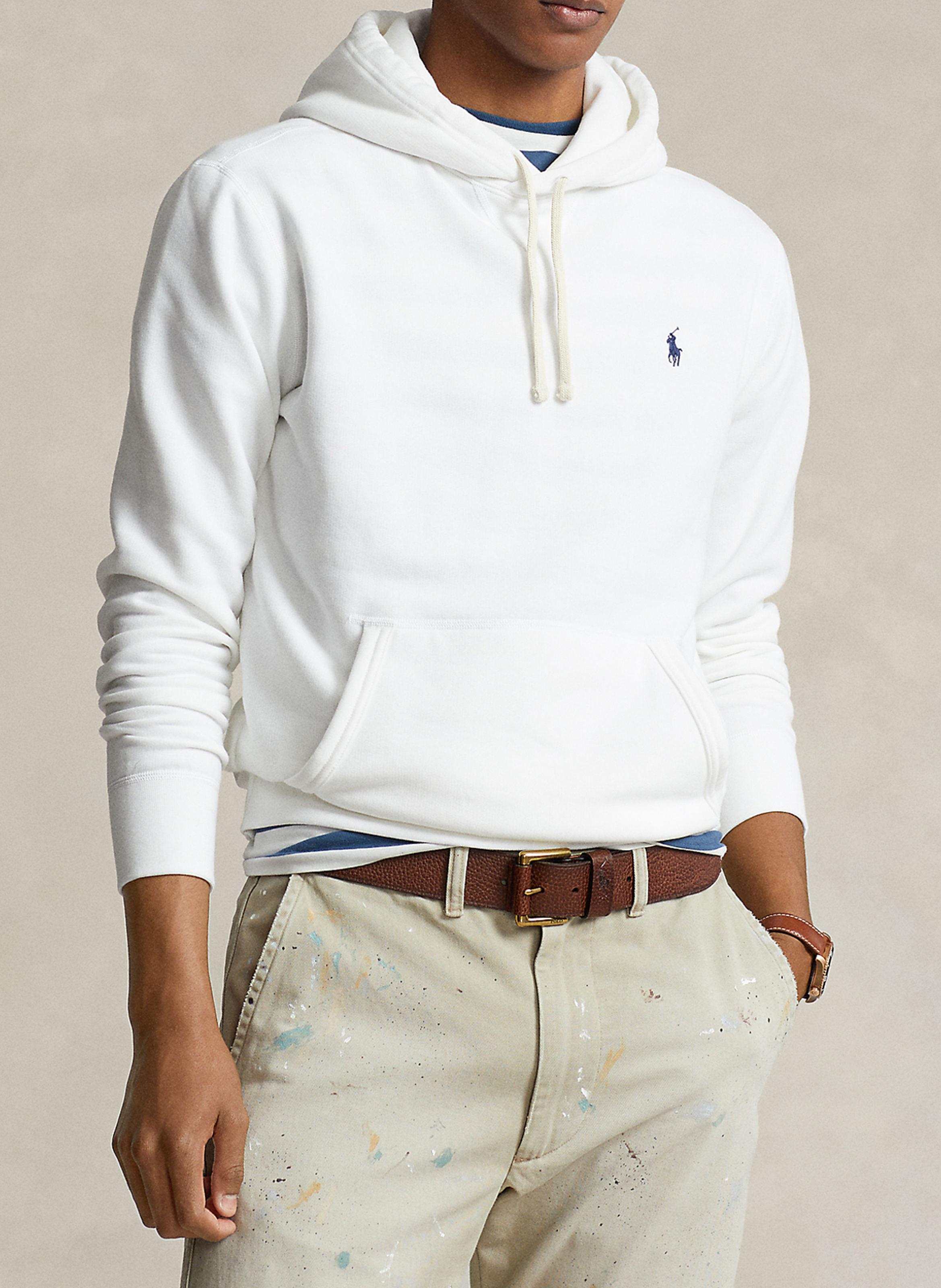 Sweat à capuche en coton mélangé POLO RALPH LAUREN