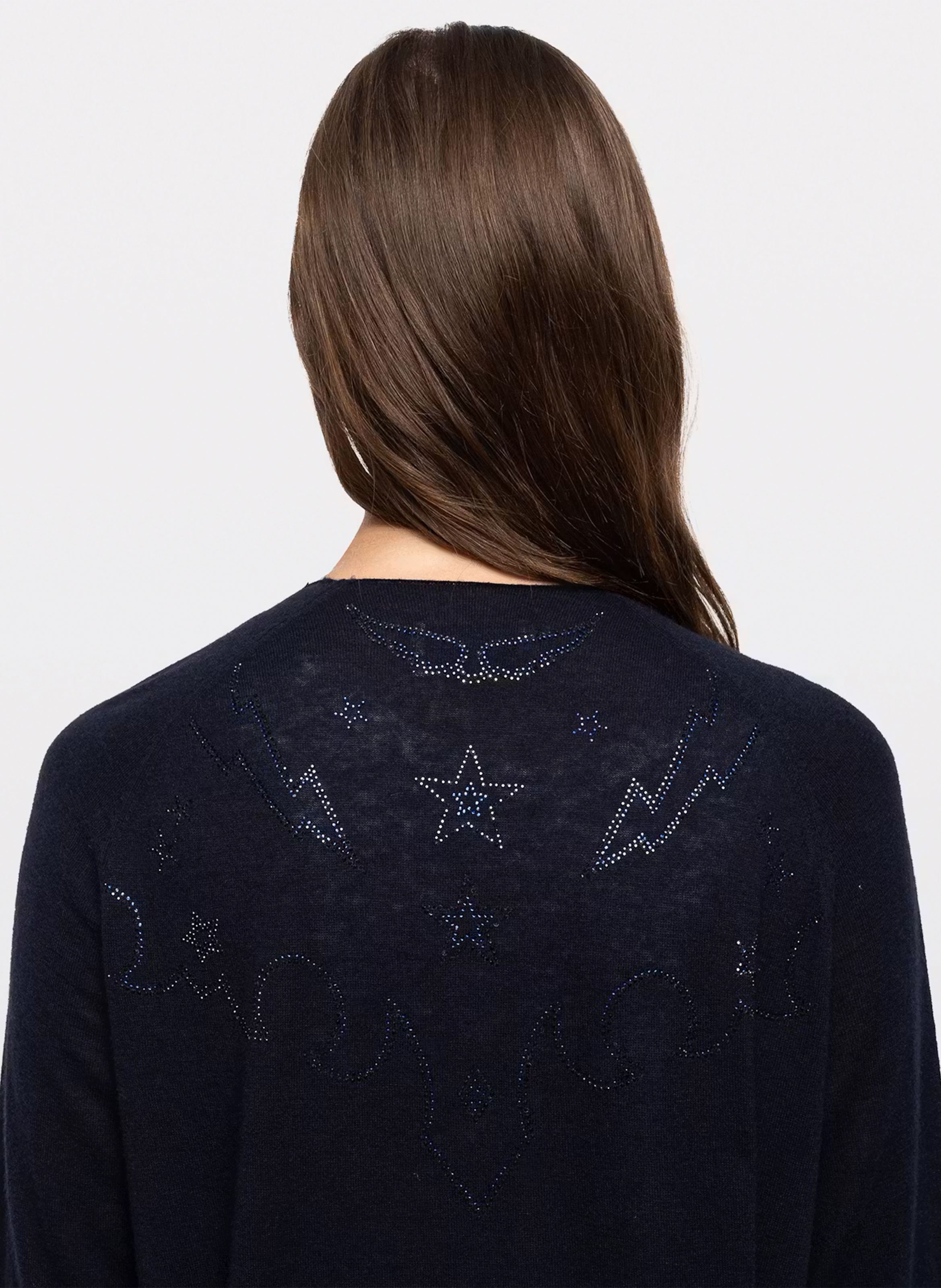 Lang vest van kasjmier ZADIG&VOLTAIRE Blauw