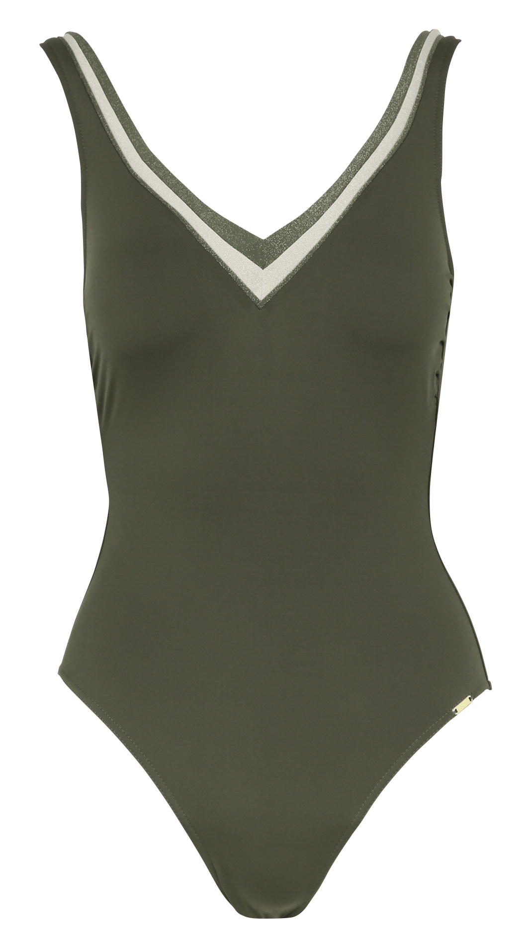 Maillot de bain 1 pièce dos échancré LIVIA Vert