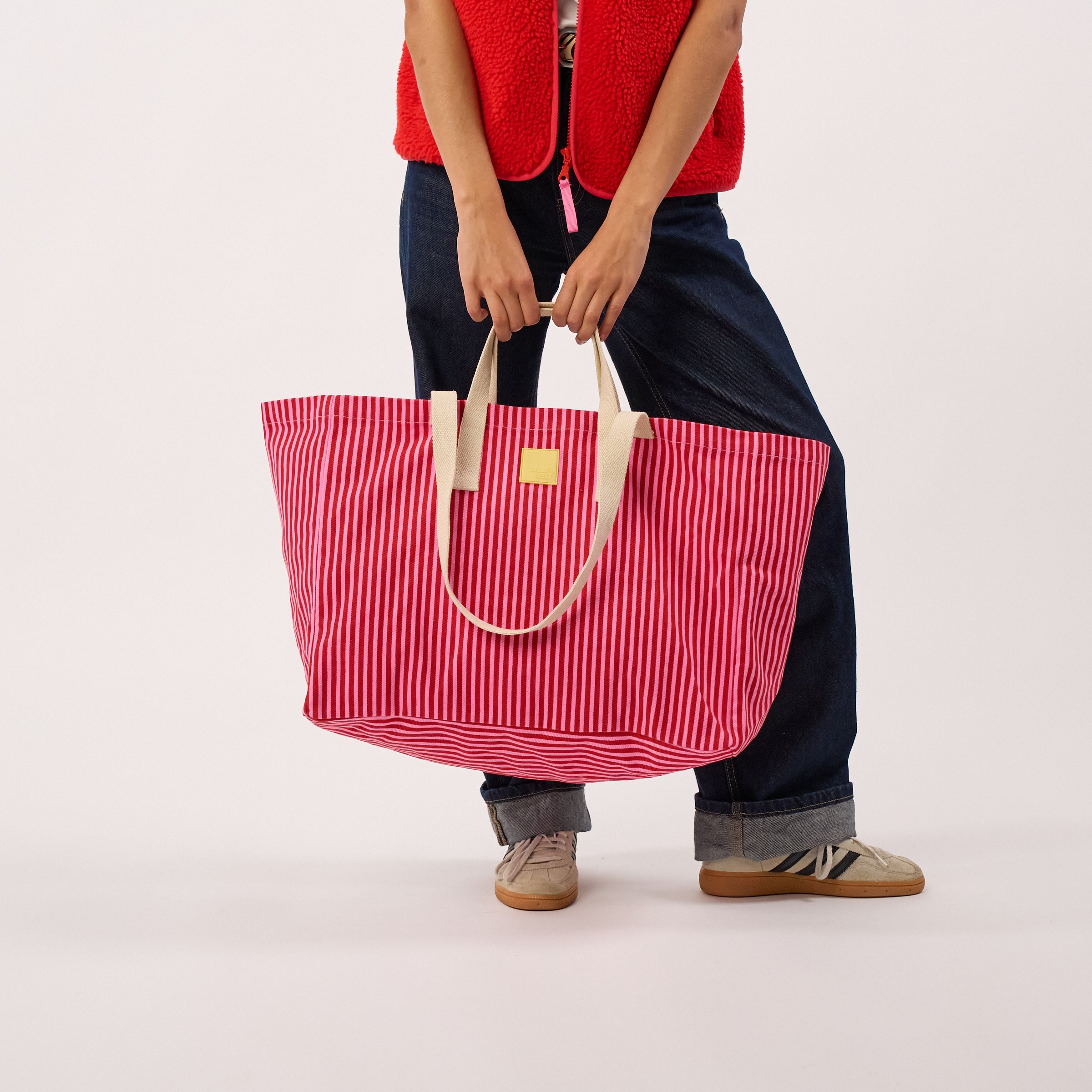 Sac cabas en coton biologique BILLYBELT Rose