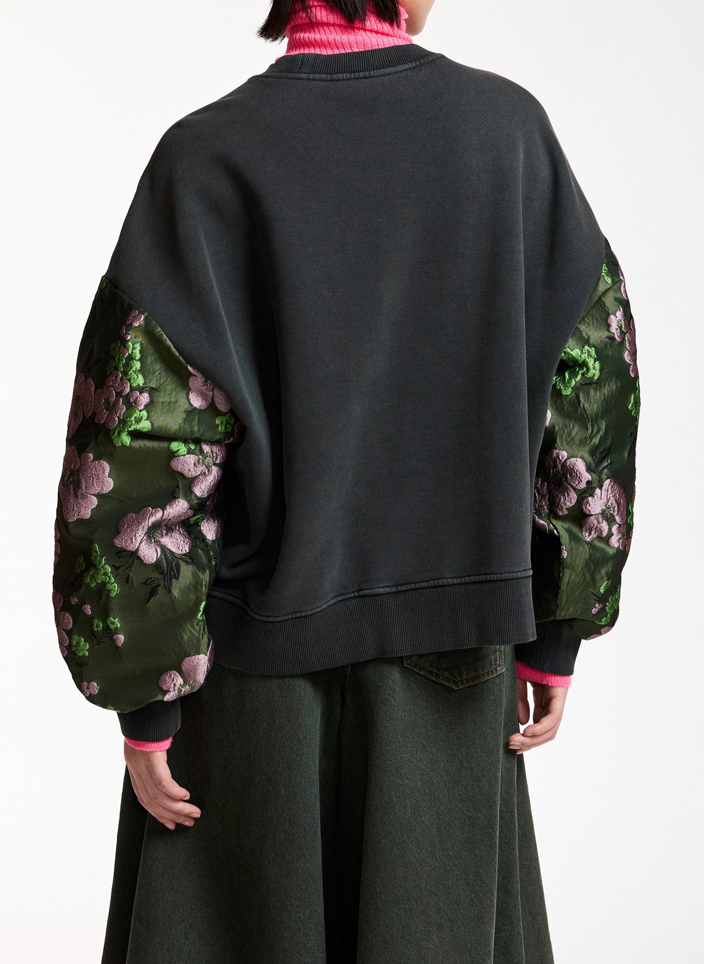 Baumwoll-Sweatshirt mit Rundhalsausschnitt | Grau ESSENTIEL ANTWERP Damen