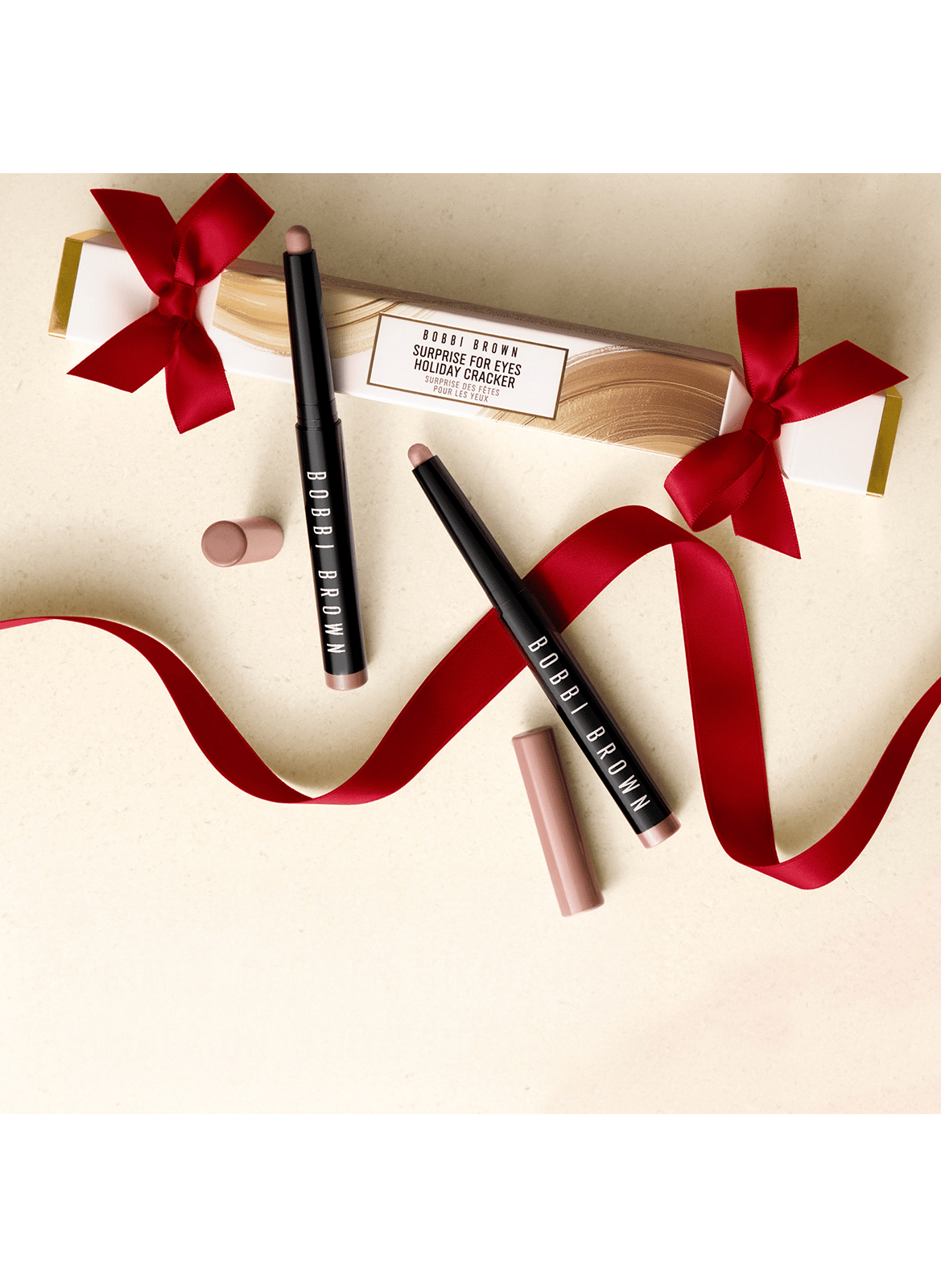 Überraschung für die Augen Holiday Cracker - Set mit langanhaltenden Creme-Lidschatten-Stiften BOBBI BROWN Bellini