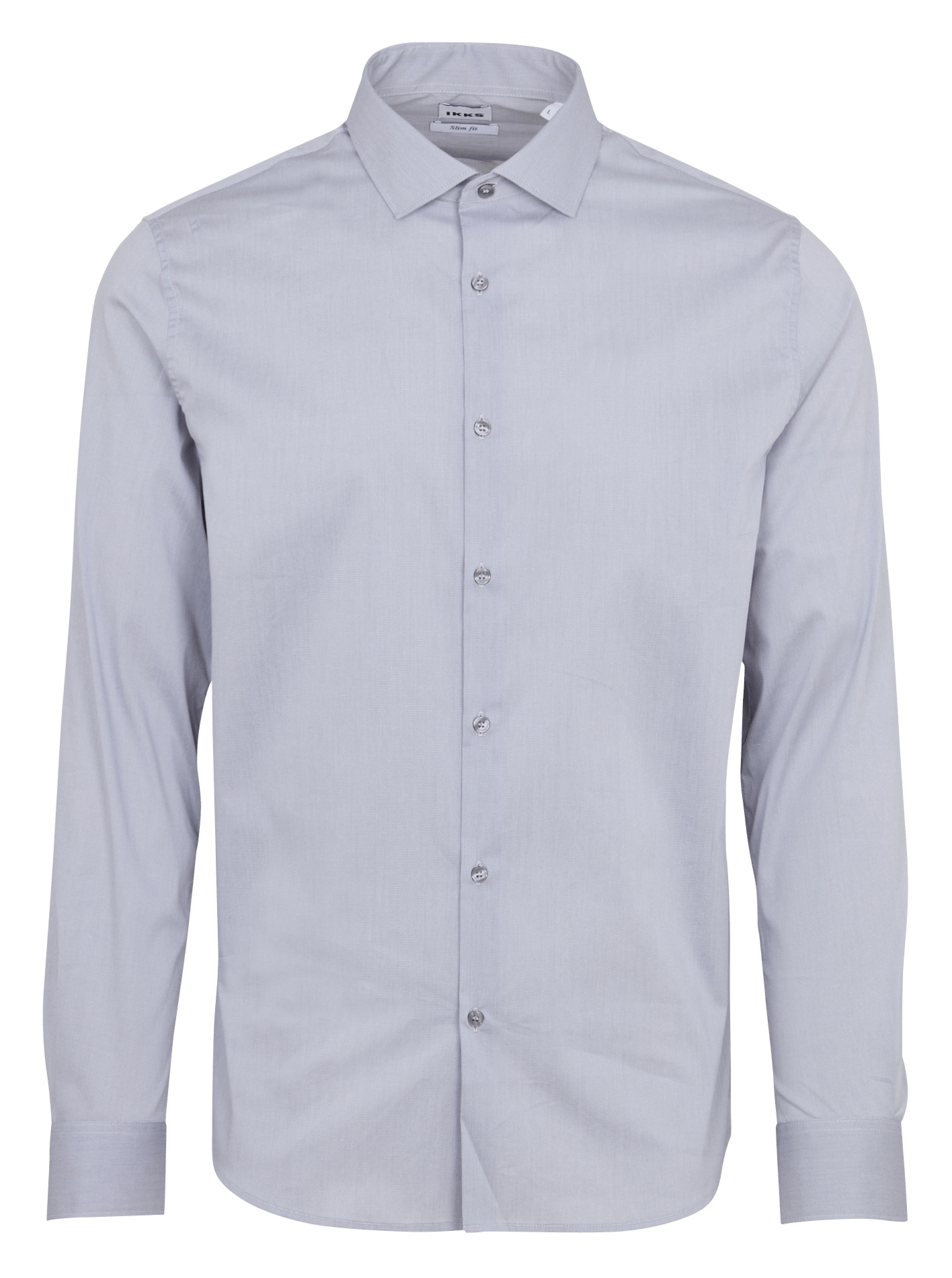 Slim fit shirt in blended cotton IKKS Grey