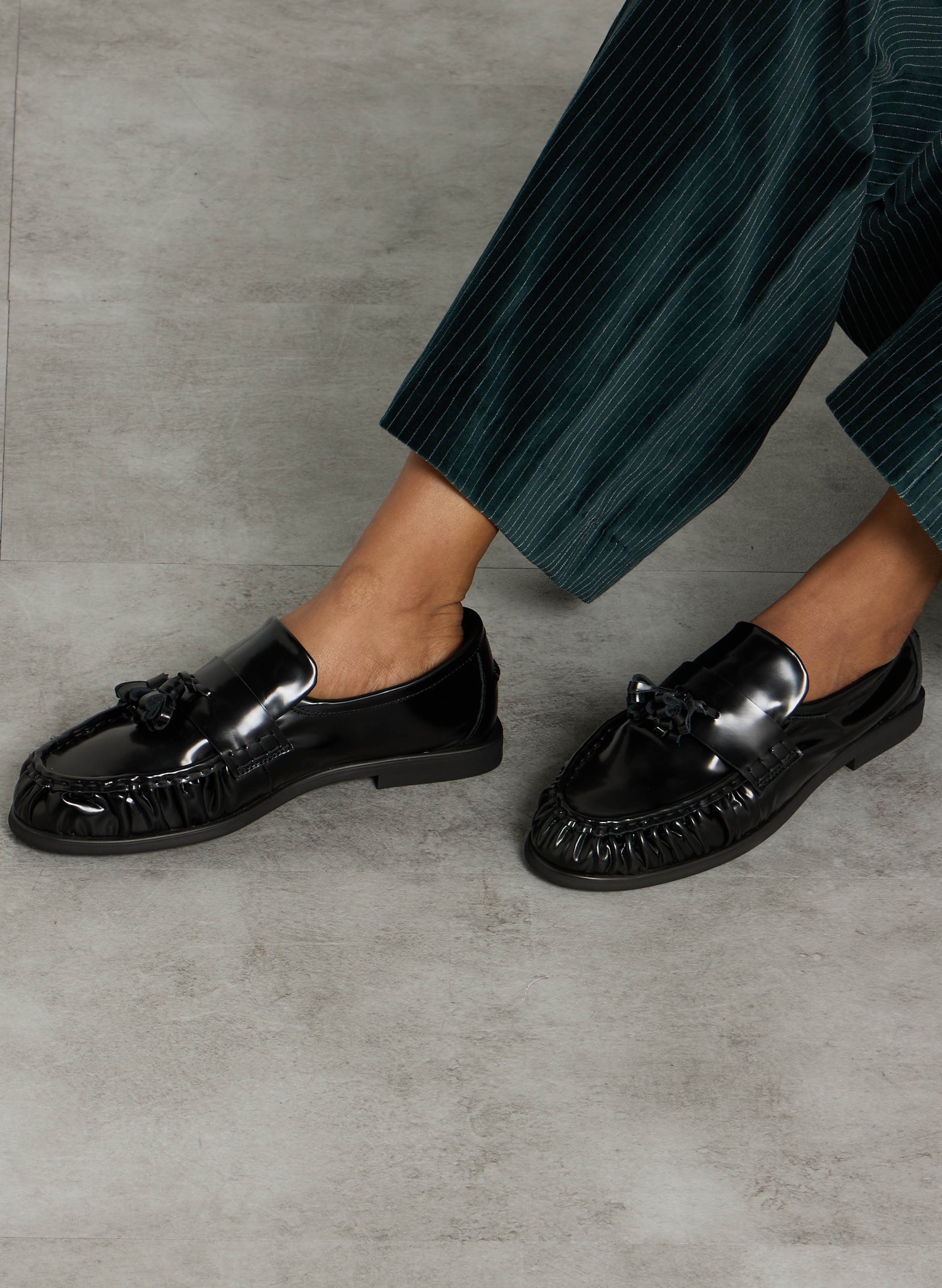 Leather loafers PAVEMENT Black