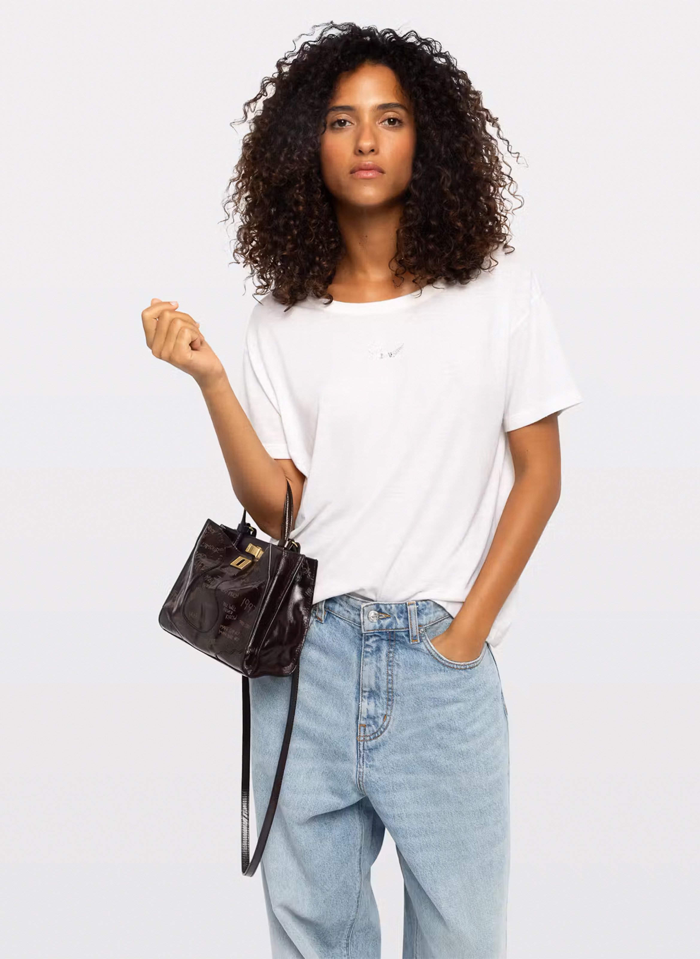 XXL-tas van lakleer ZADIG&VOLTAIRE Bruin