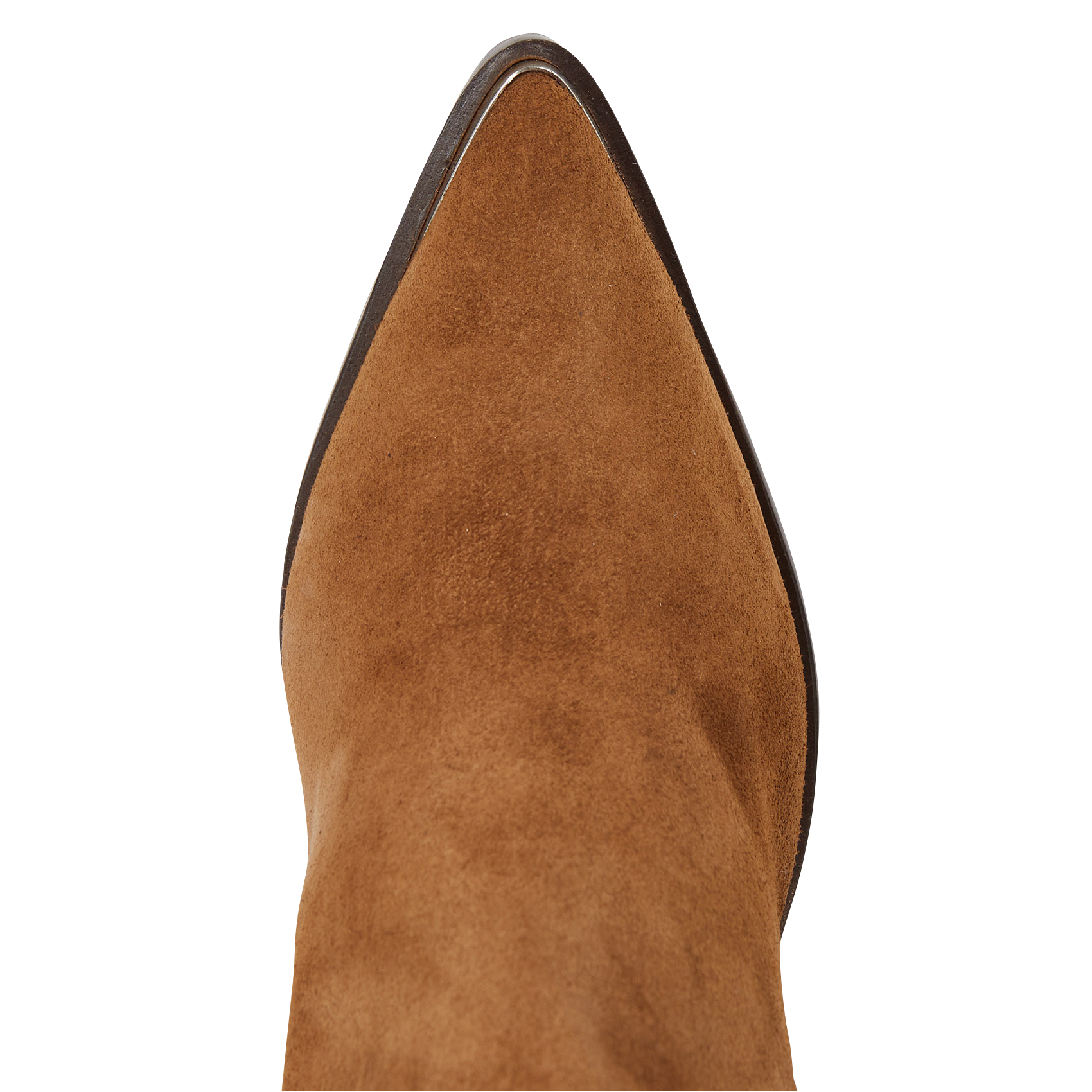 Pointed-toe leather calf boots JONAK Brown