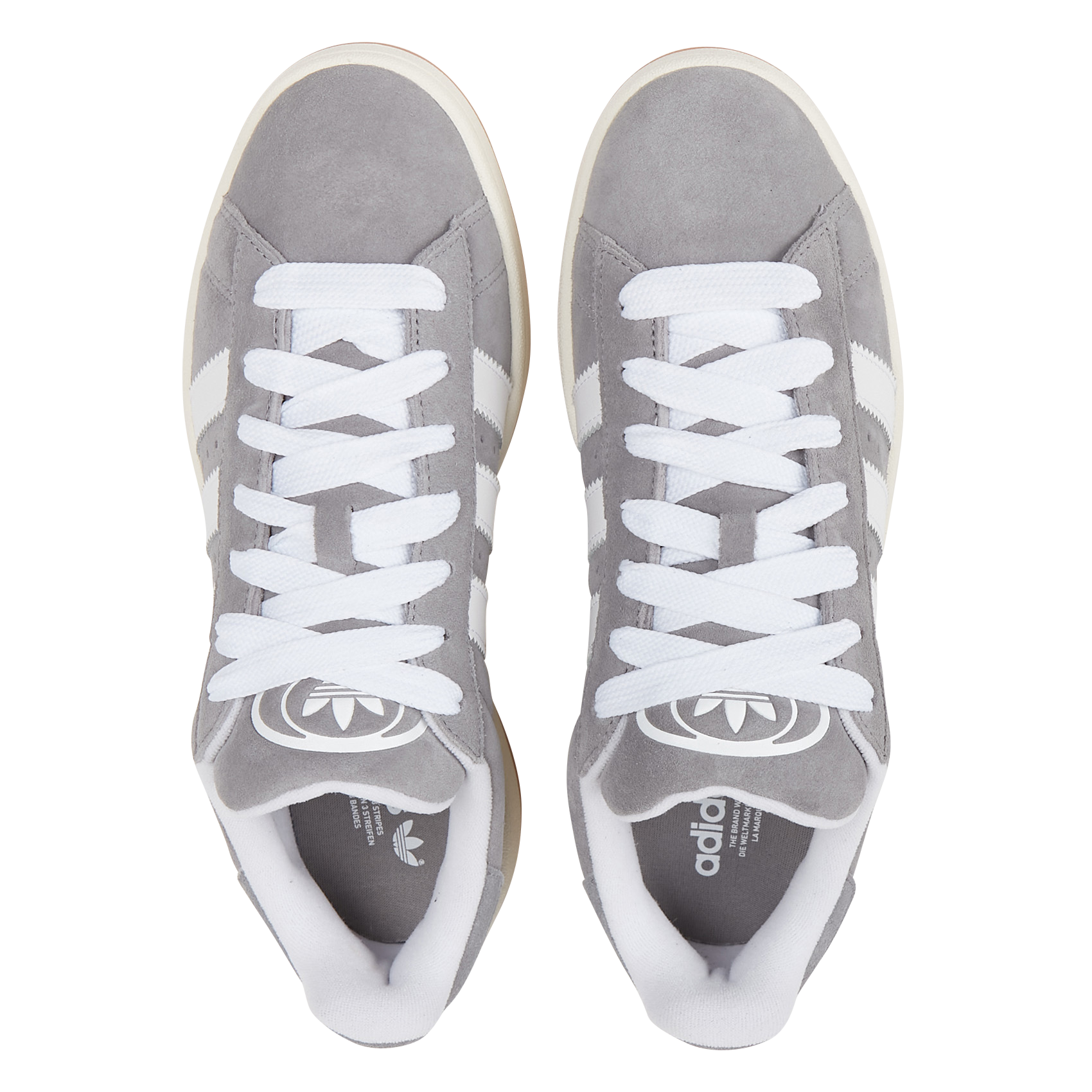 Baskets basses en cuir ADIDAS Gris