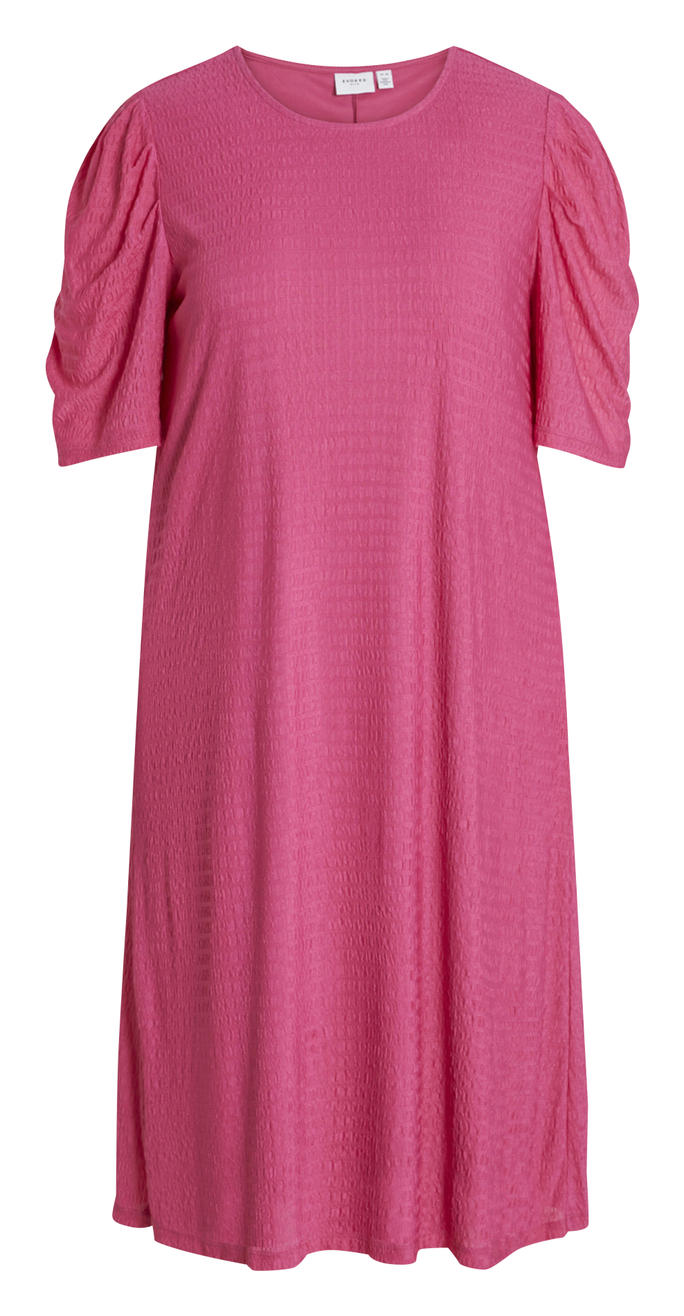 Robe midi col rond EVOKED Rose
