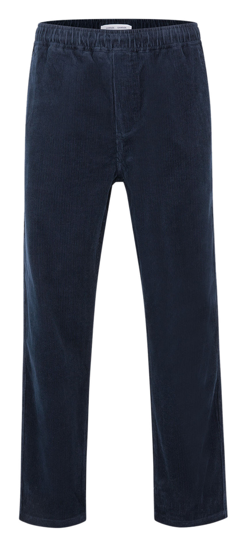 Pantalon droit en velours côtelé SAMSOE SAMSOE Bleu