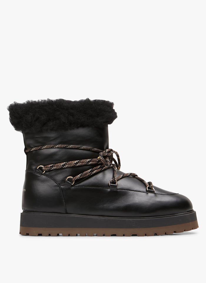 Fur lined Leather Ankle Boots Kir02 Bobbies Women Place des