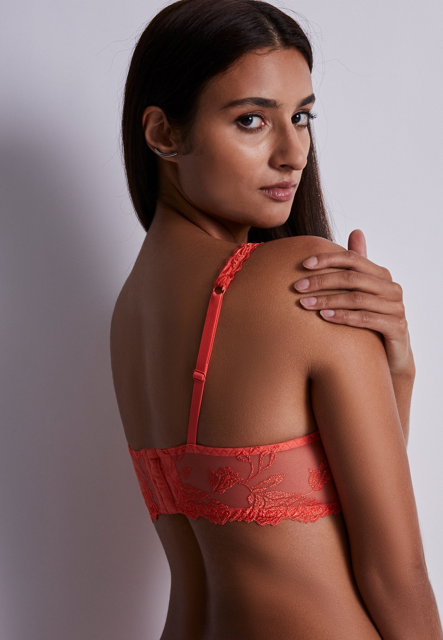 Underwired demi-cup bra AUBADE Red