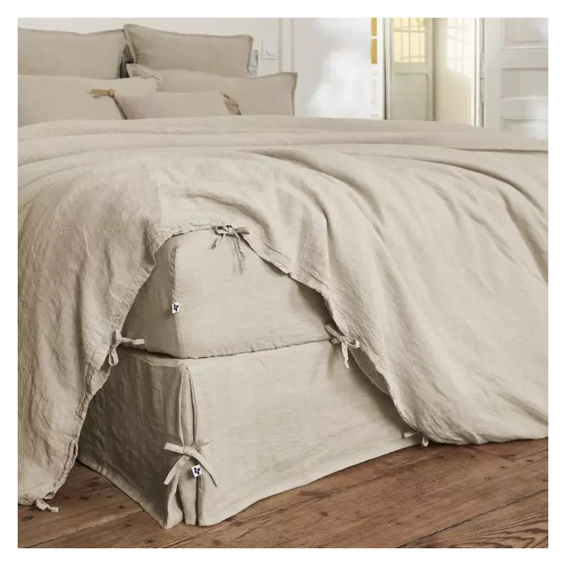 Cache-sommier en gaze de coton L'EFFET PAPILLON Blanc