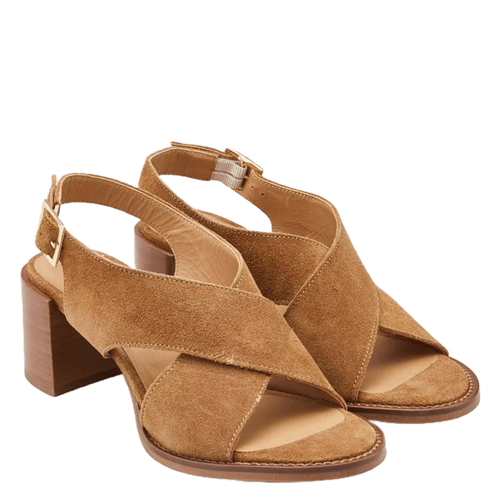 Sandalias altas de ante COSMOPARIS Marron