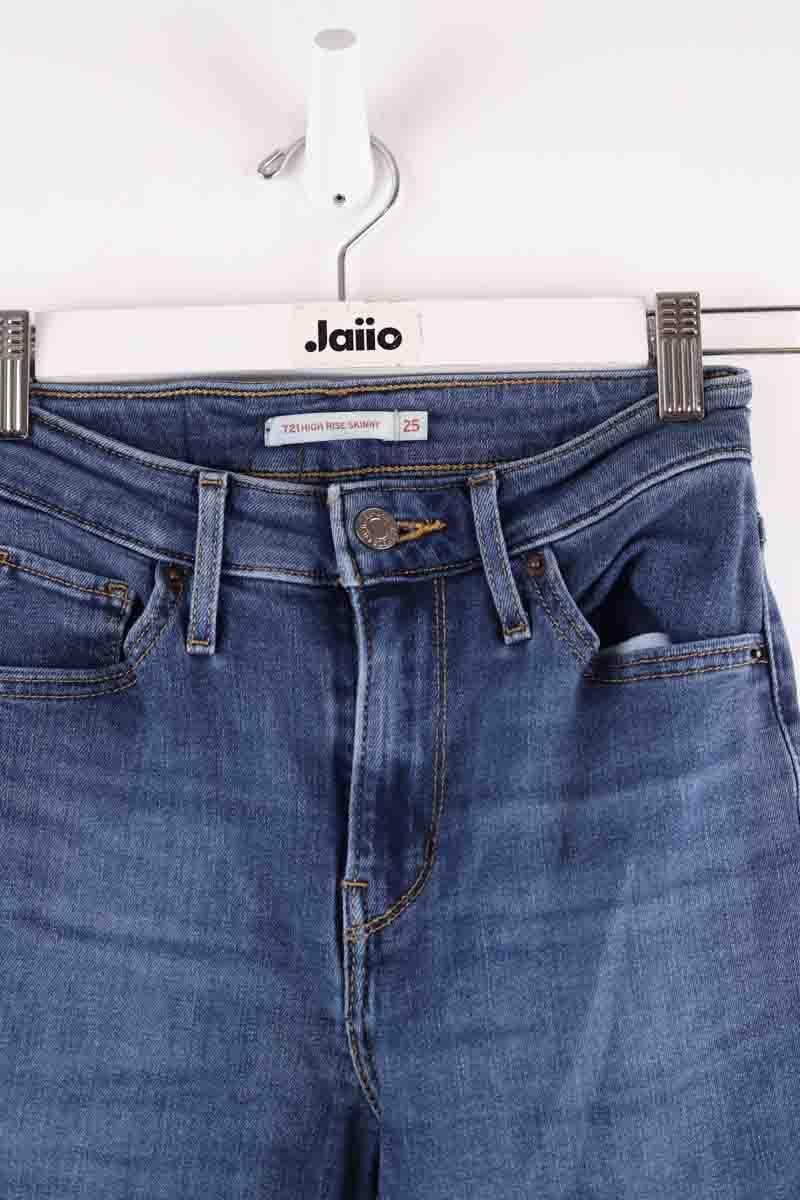 Cotton skinny jeans LEVI'S - Seconde main Blue