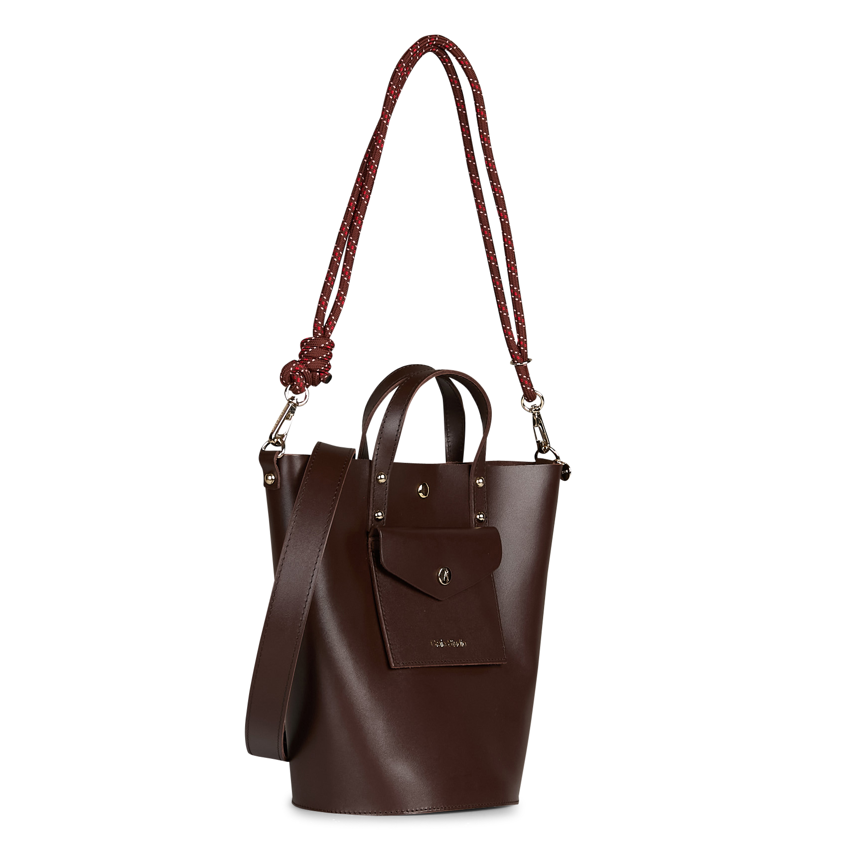 Sac bandoulière en cuir CRAIE STUDIO Marron