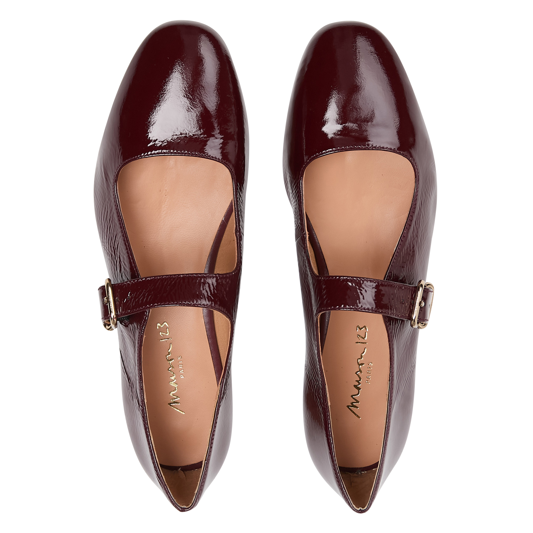 Jane patent leather ballet pumps MAISON 123 Red