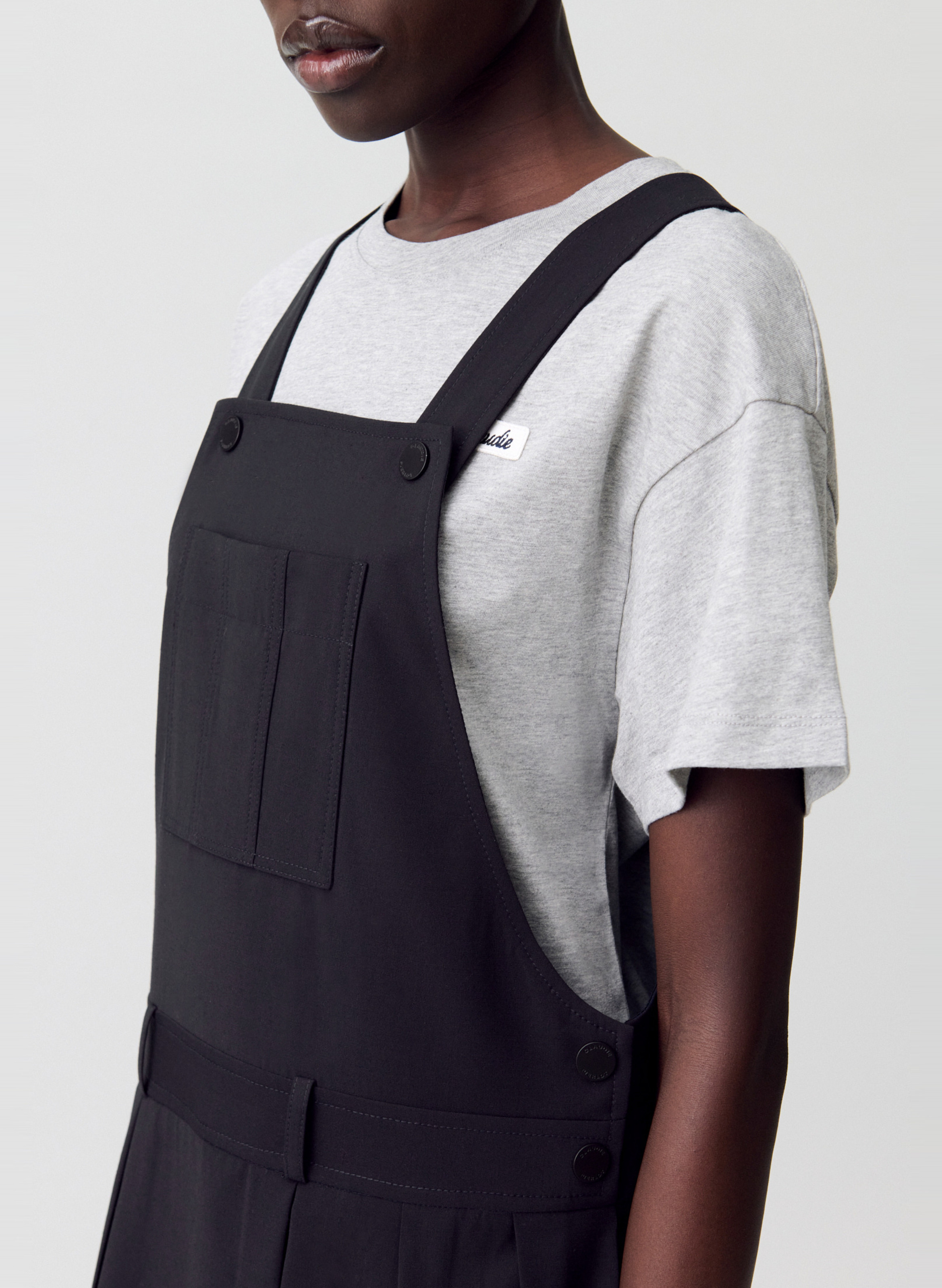 Robe courte en laine mélangée CLAUDIE PIERLOT Bleu