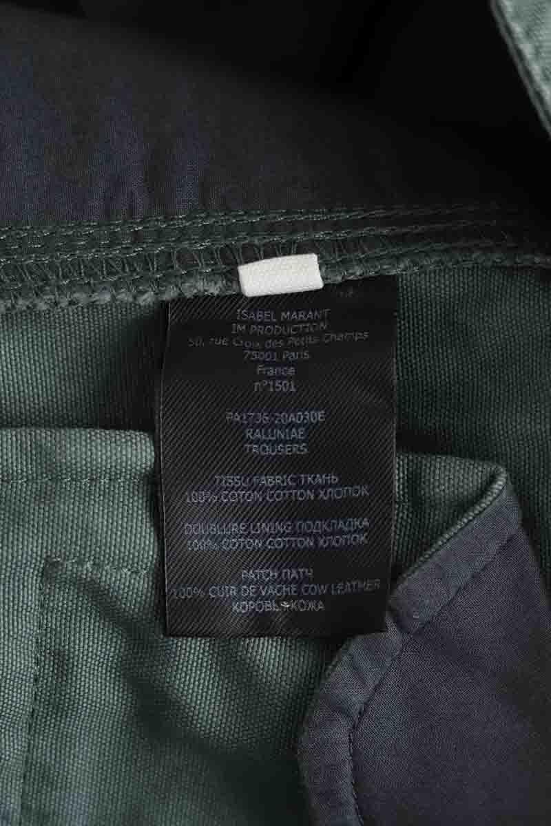 Cotton pants ISABEL MARANT ÉTOILE - SECONDE MAIN Khaki