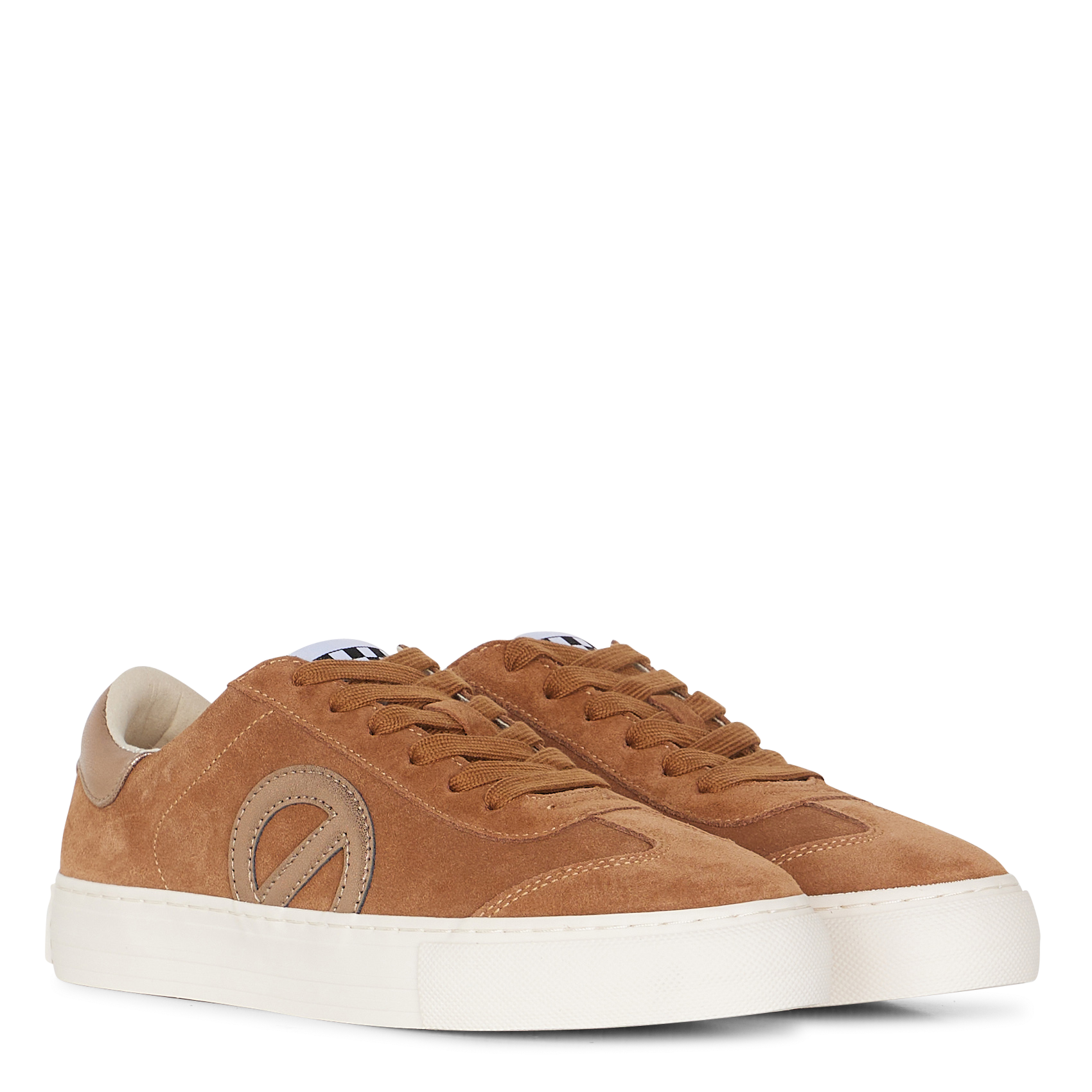 Zapatillas bajas de mezcla de piel NO NAME Marron