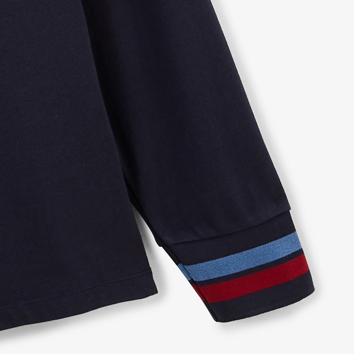 Long-sleeved rugby polo SERGE BLANCO Blue