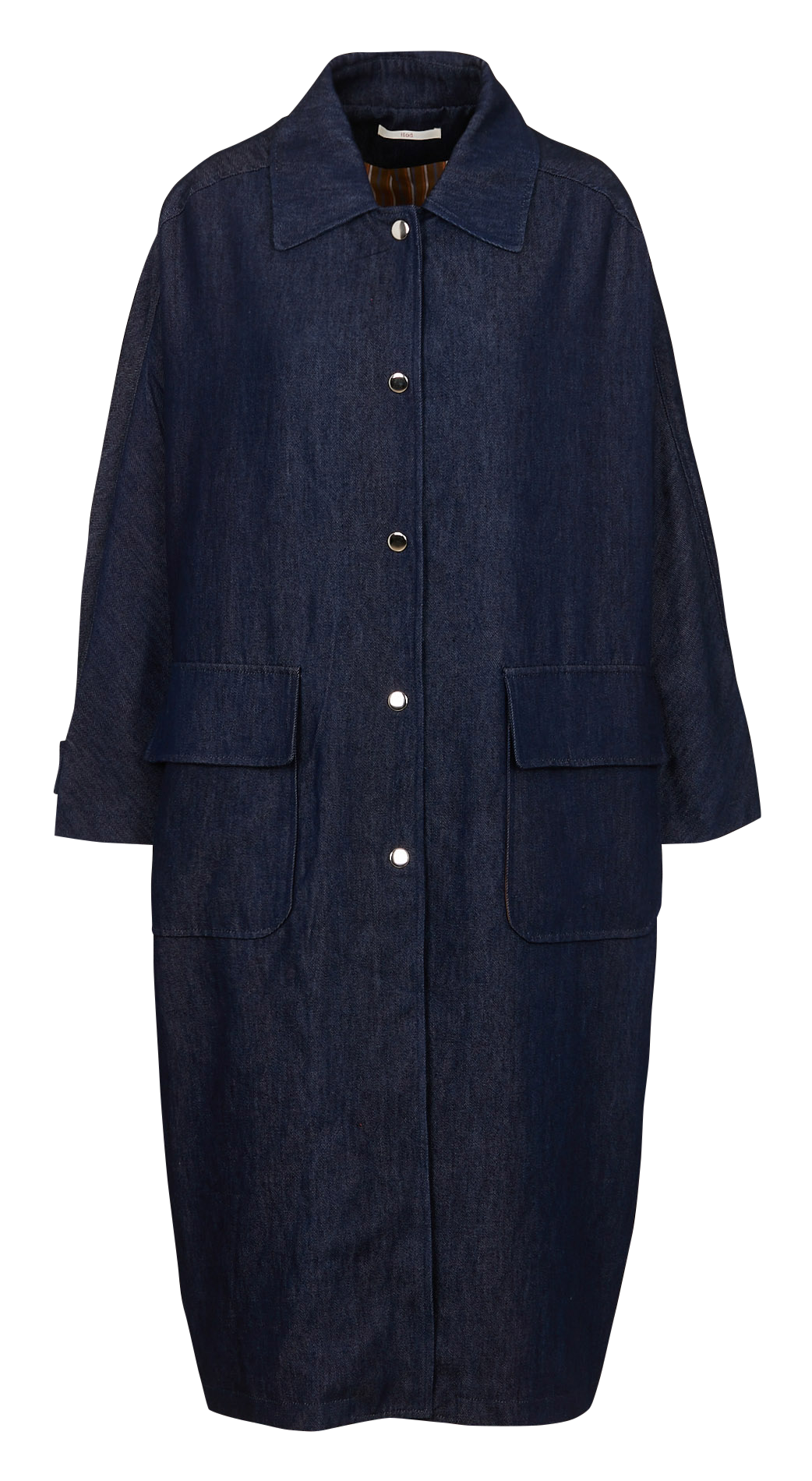 Classic denim coat with collar HOD PARIS Blue