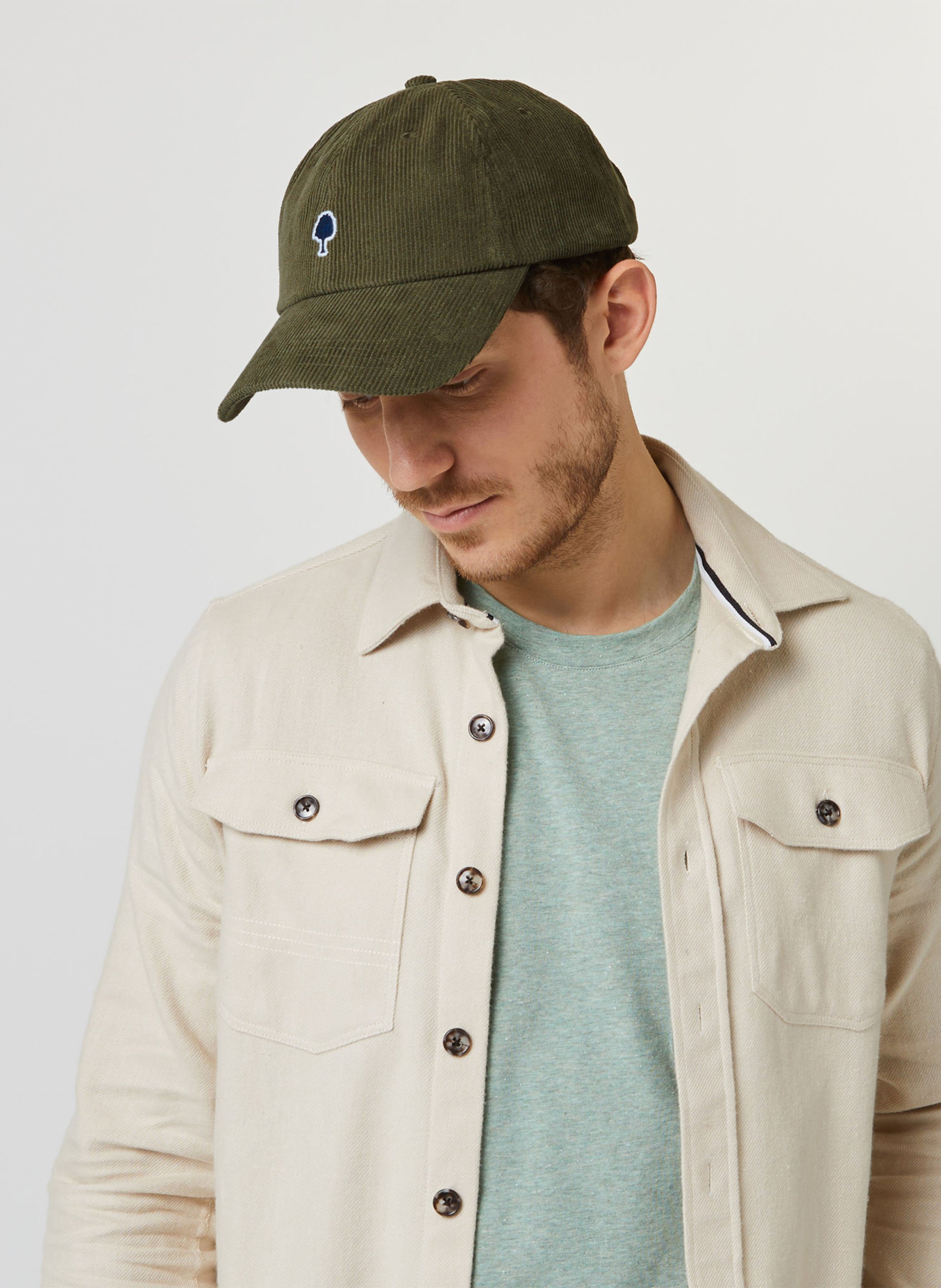 Cord-Kappe FAGUO Khaki