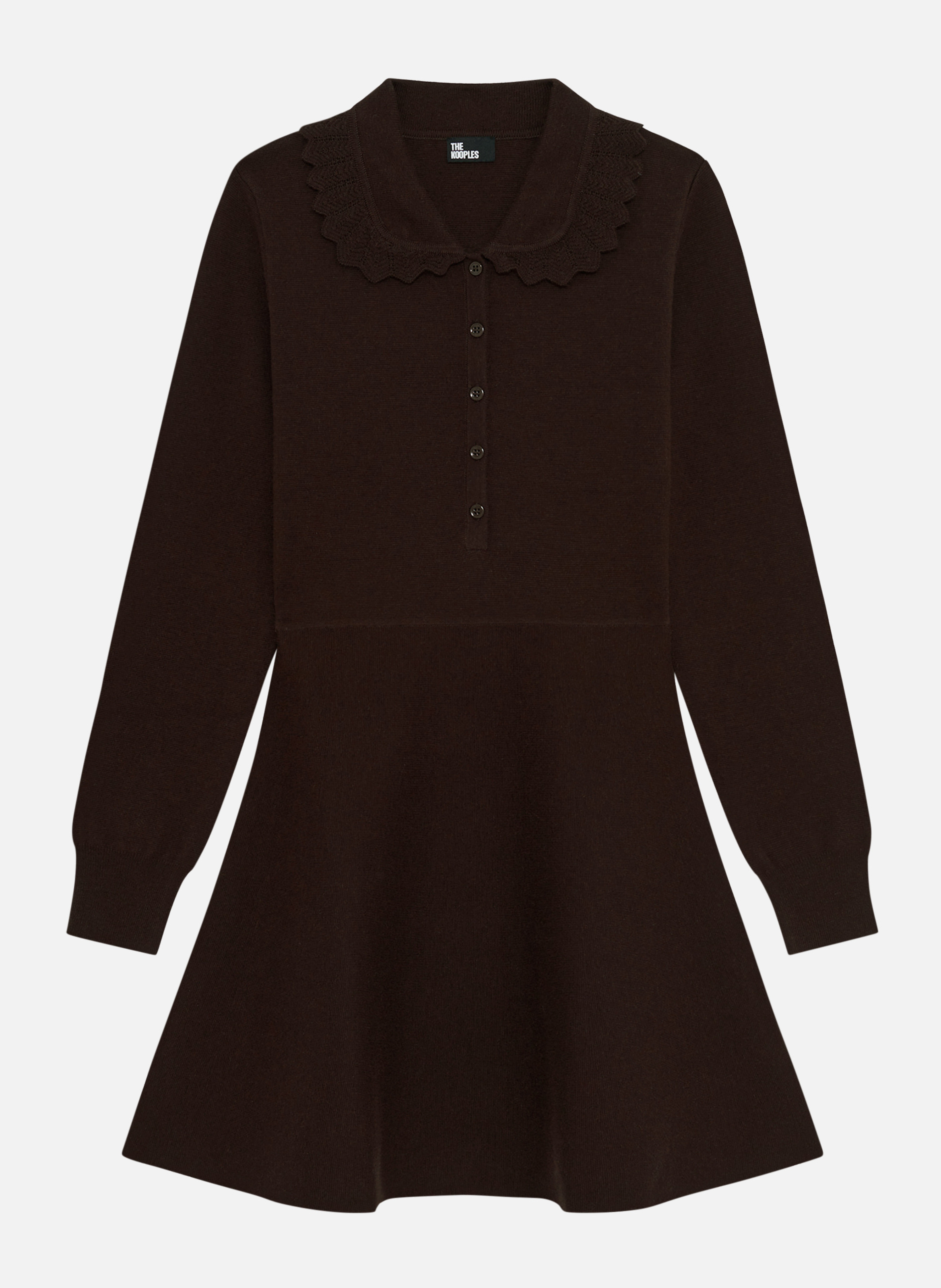 Knit dress THE KOOPLES Brown