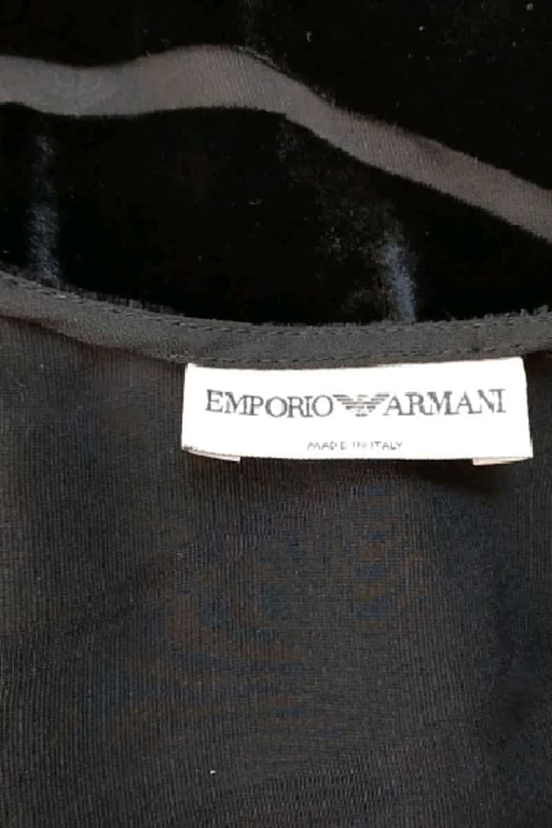 Azawood sleeveless top ARMANI - SECONDE MAIN Black