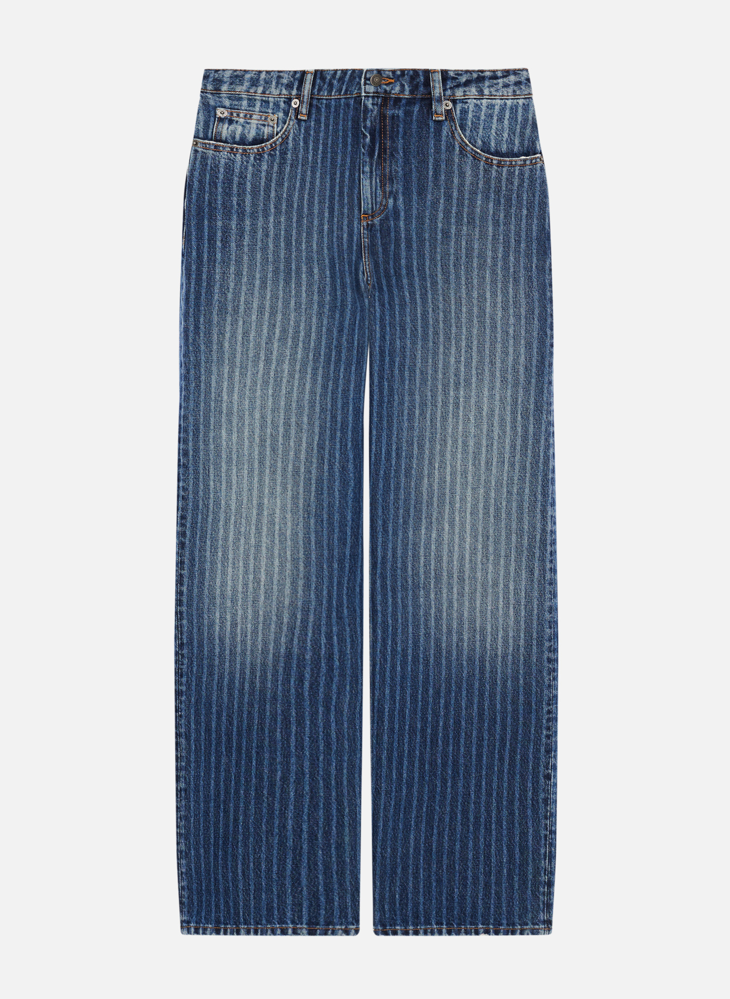 Straight cardigan with patterns THE KOOPLES Blue