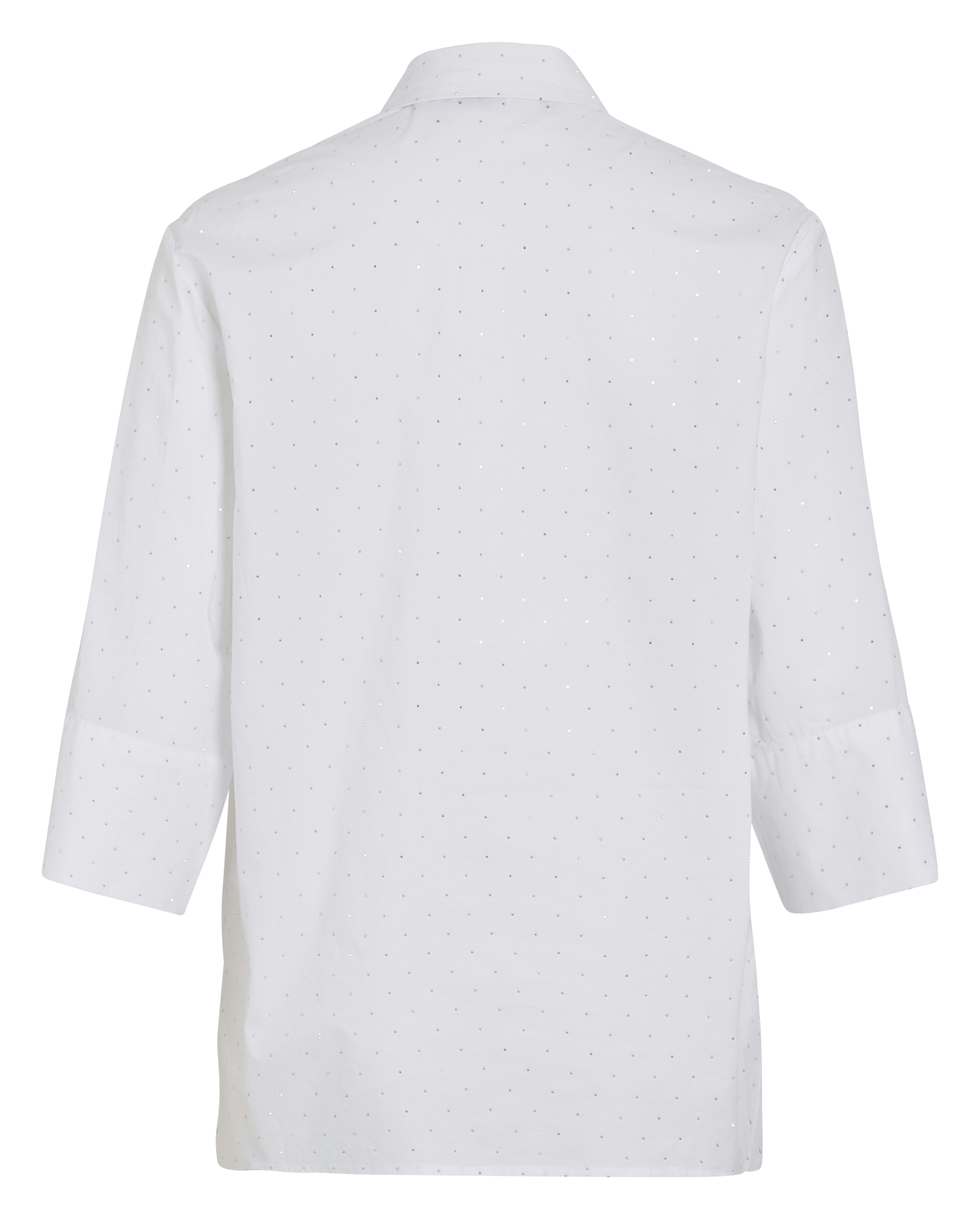Chemise col classique en coton VILA Blanc
