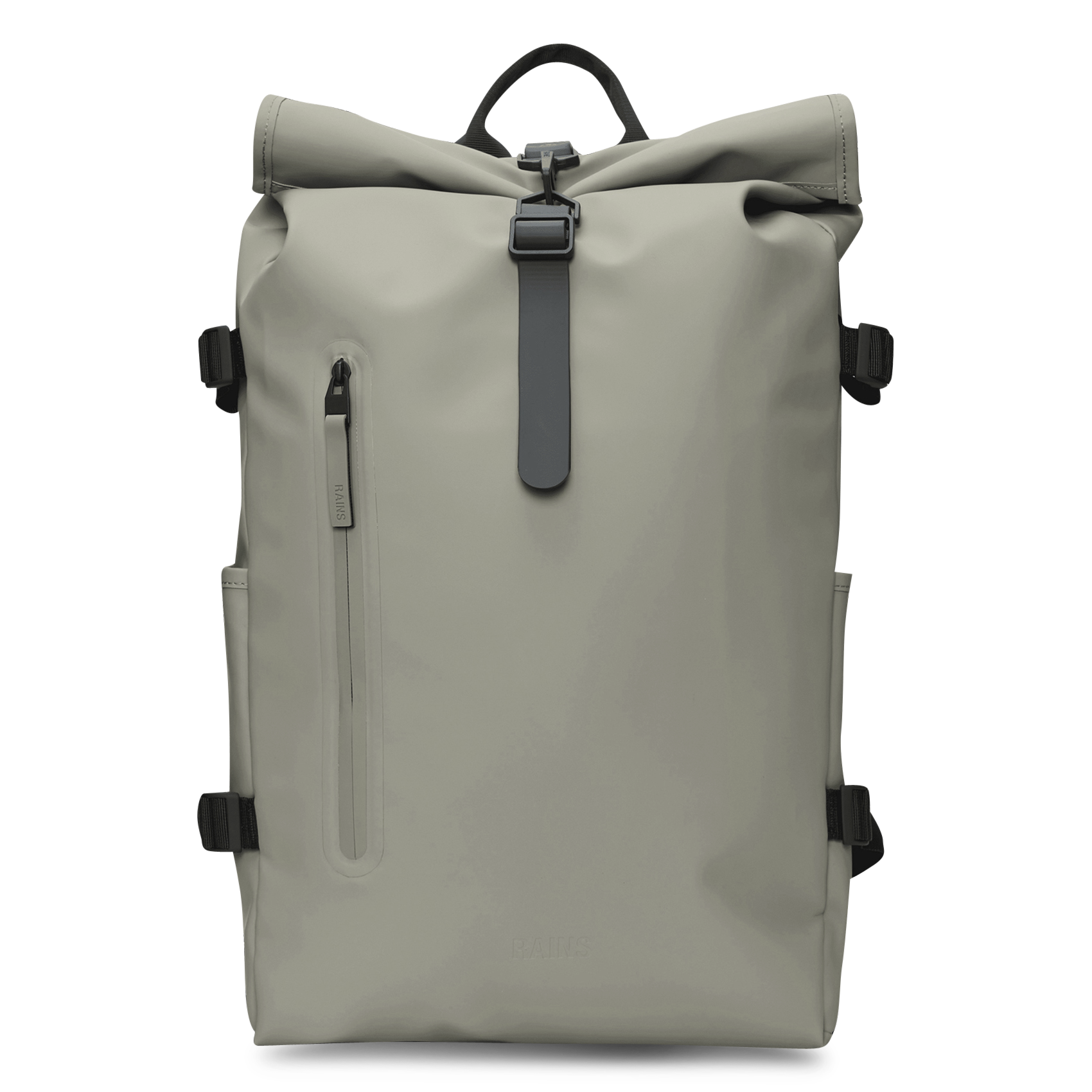 Waterproof roll-top backpack RAINS Green