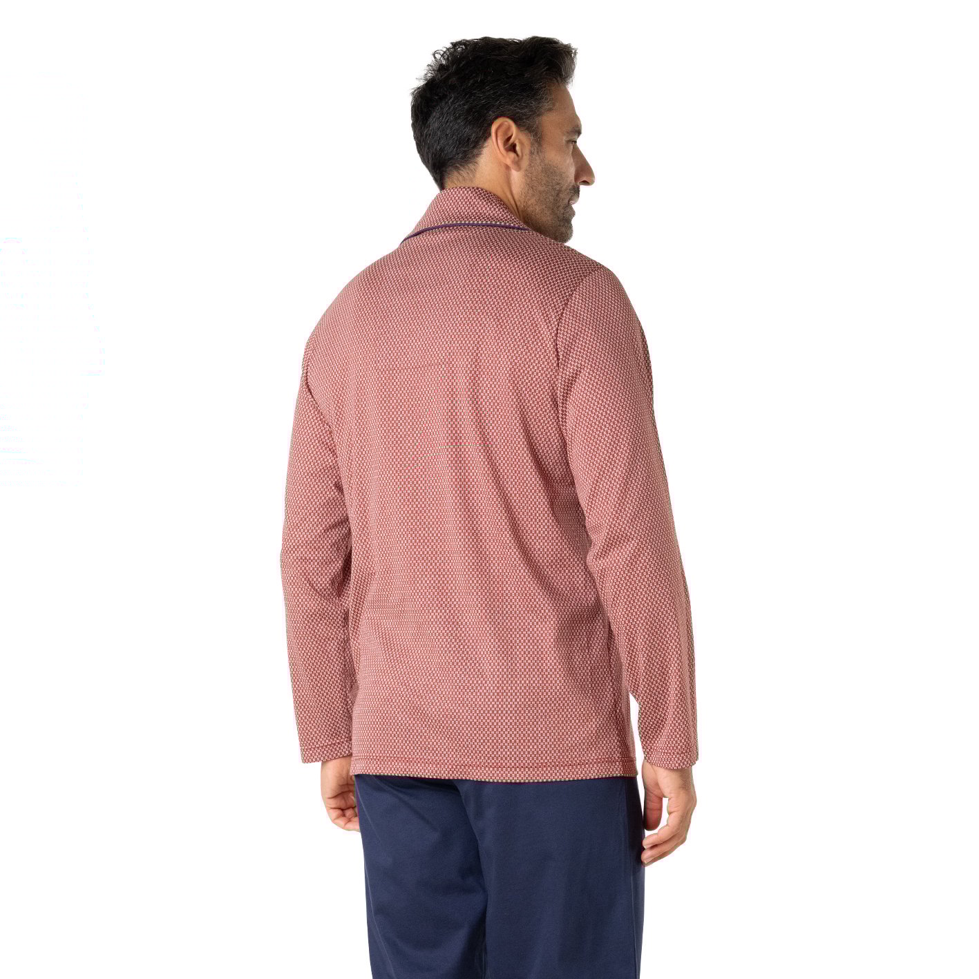 Long open mercerised pyjamas EMINENCE Multicolored