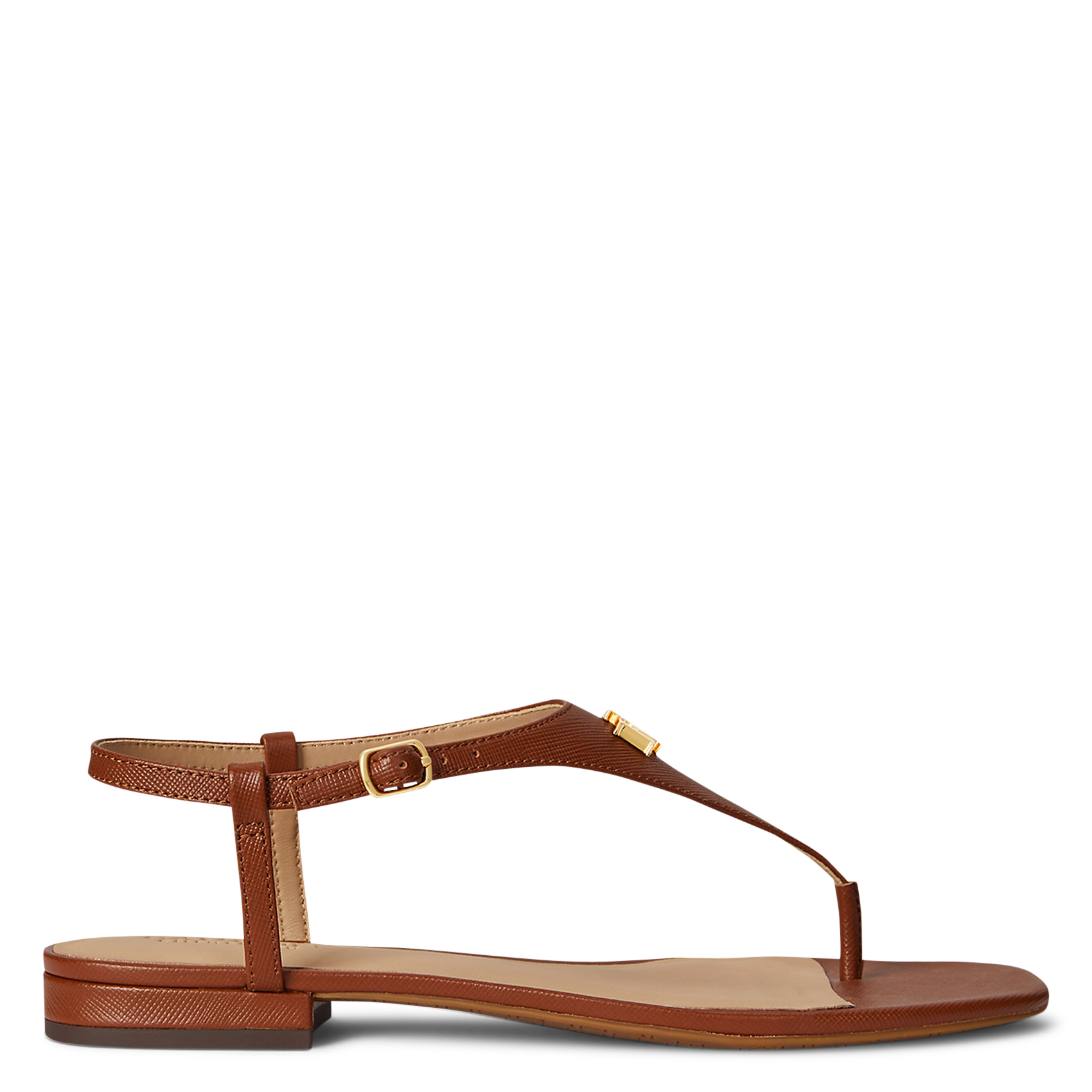 Aouda flat leather sandals POLO RALPH LAUREN