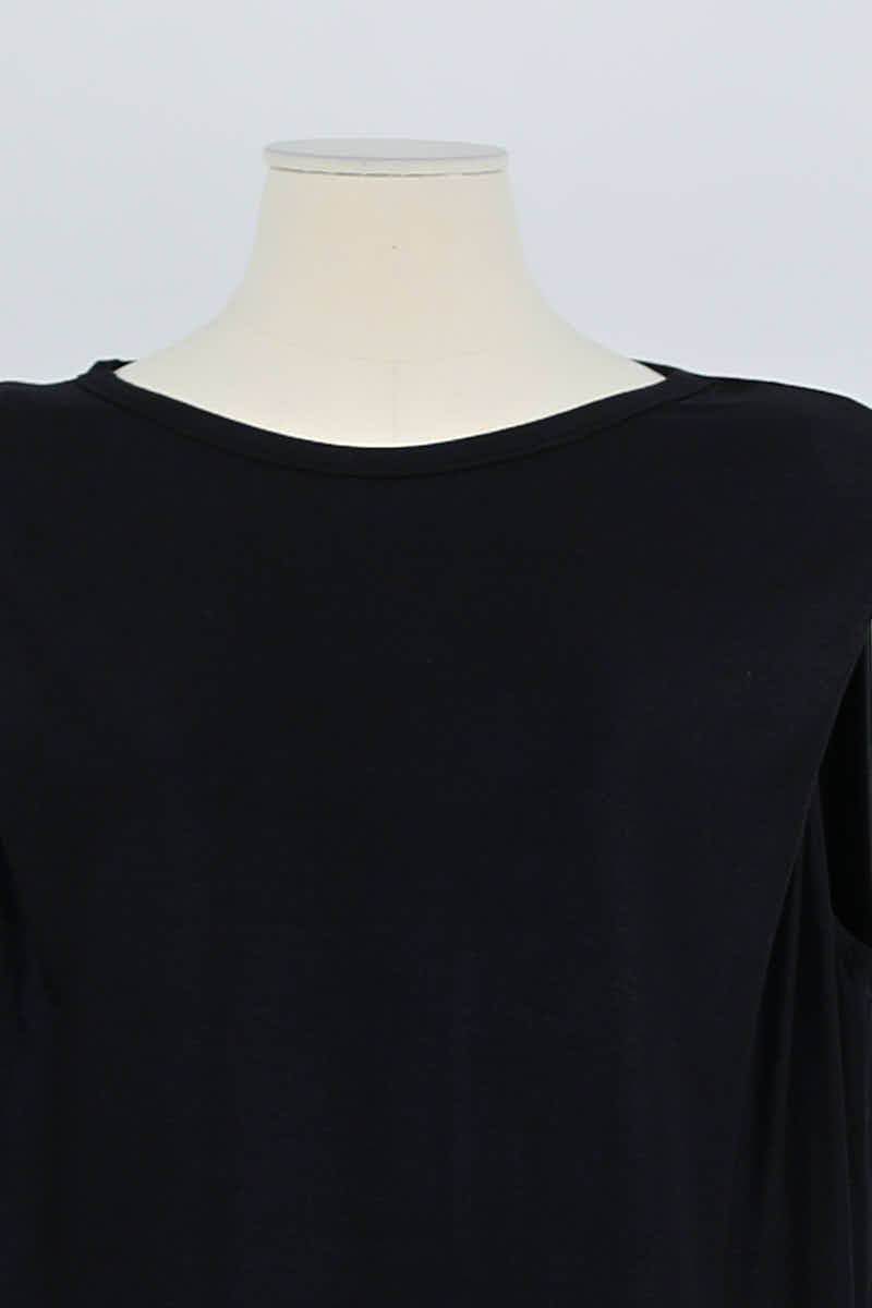 Azawood sleeveless top MAJESTIC FILATURES - SECONDE MAIN Black