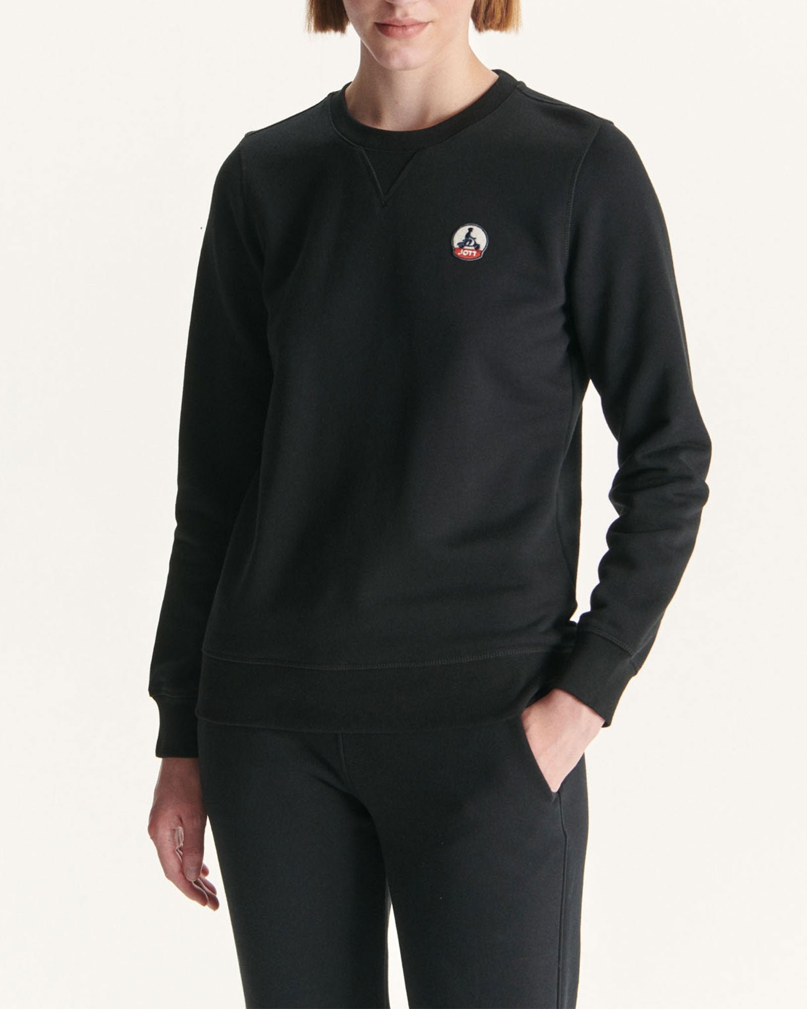 Organic cotton sweatshirt Elvas JOTT Black