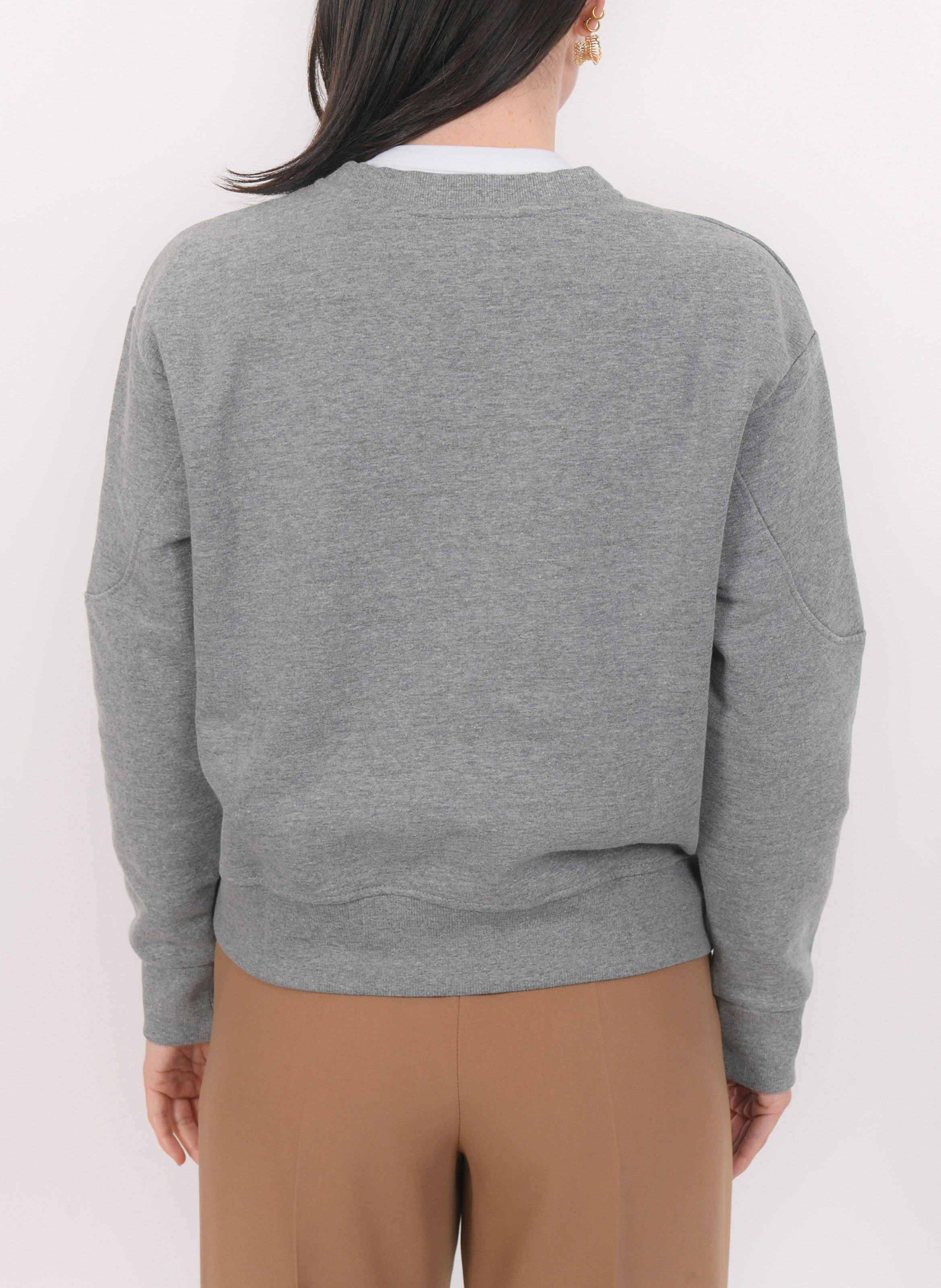 Sweat col rond en coton mélangé KOOKAI Gris