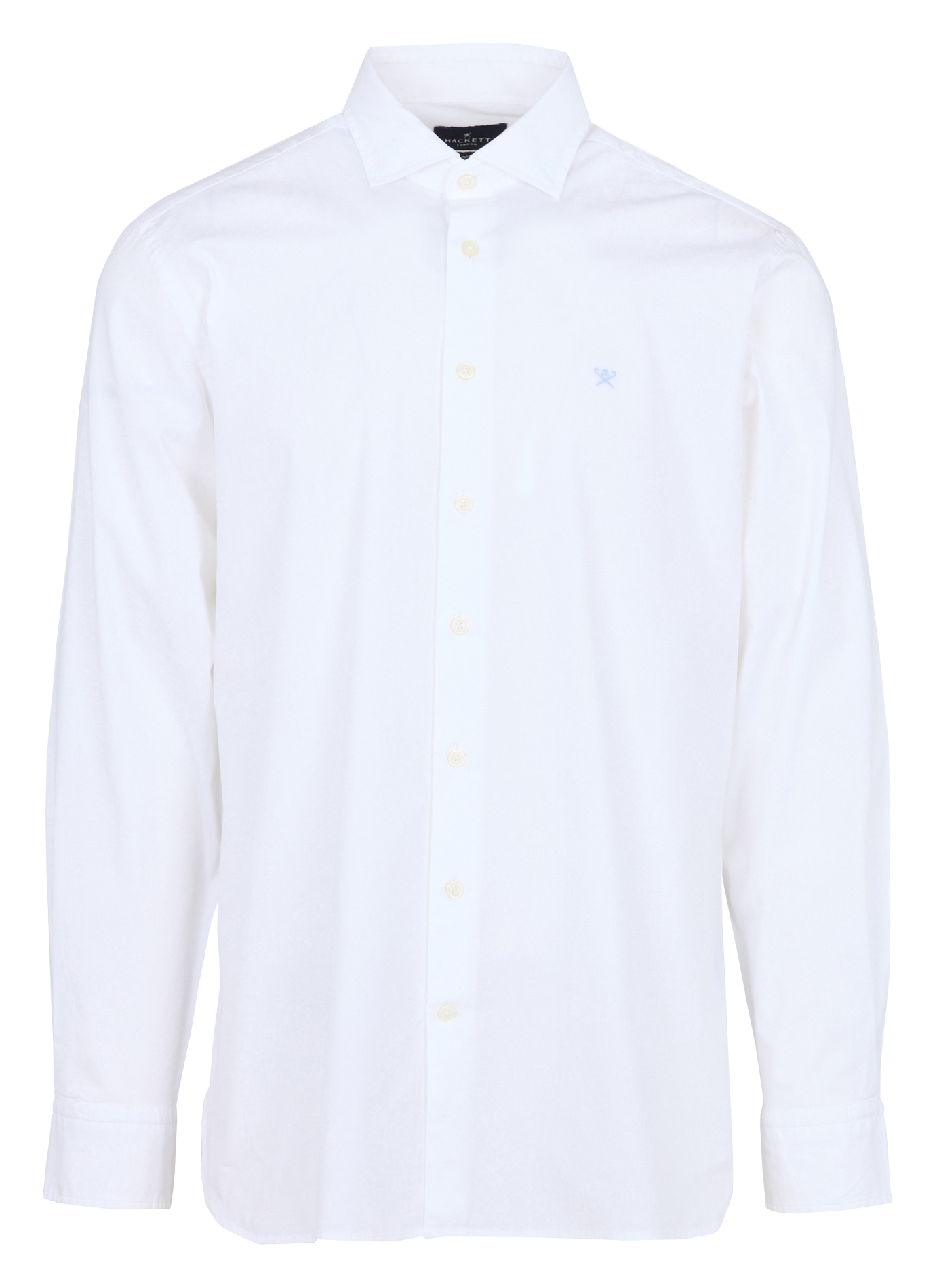 Blouse met klassieke kraag HACKETT Wit