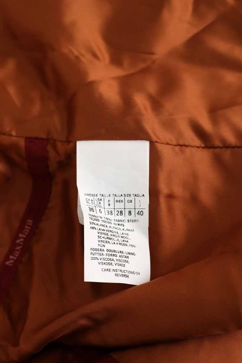 Coat MAX MARA - Seconde Main Orange