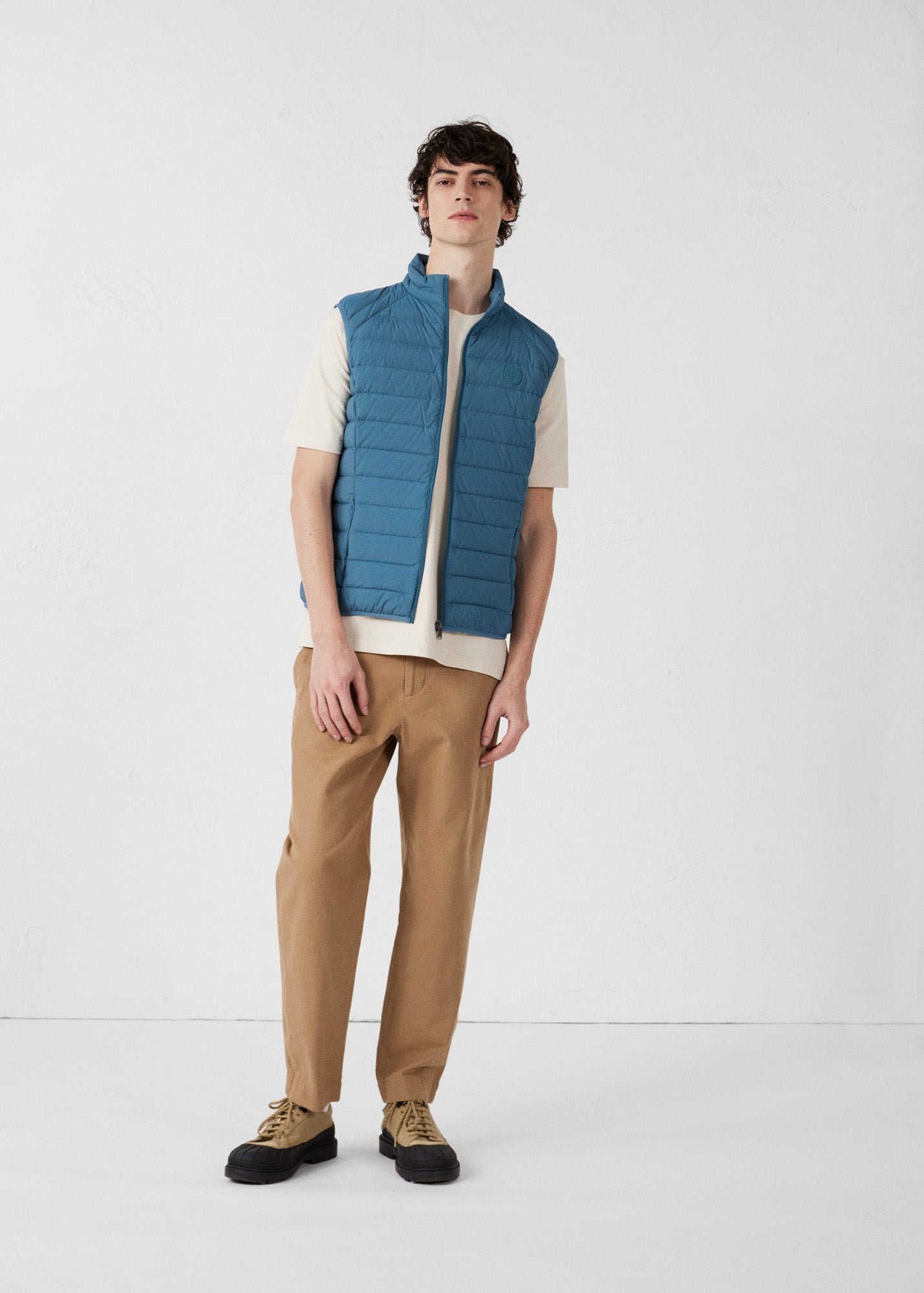 Stretch sleeveless puffer jacket Arafo JOTT Blue