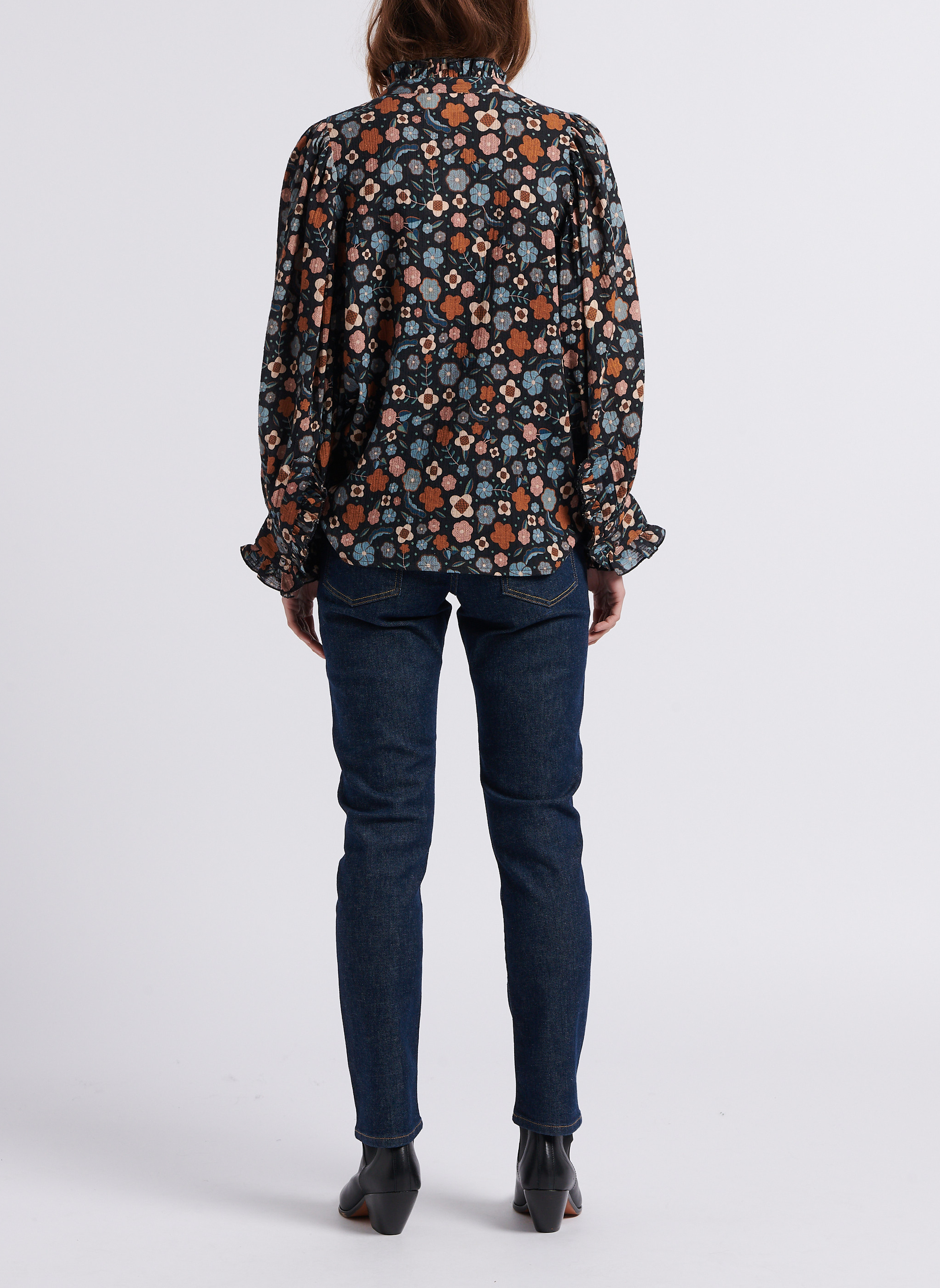 Slim-fit jeans met hoge taille ACQUAVERDE Blauw