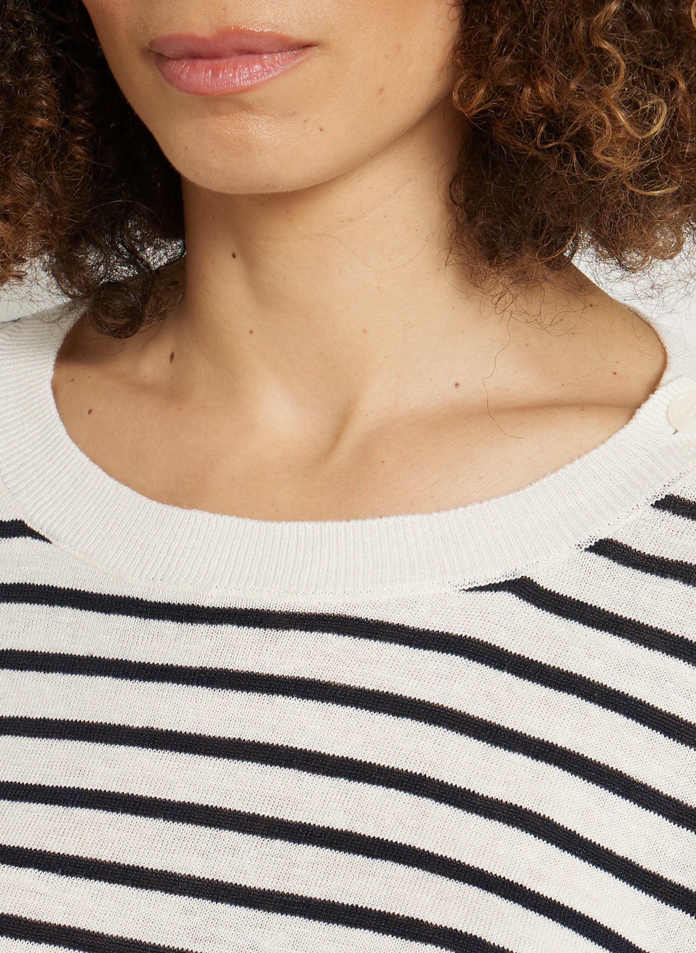 Pull oversize en lin DES PETITS HAUTS Beige