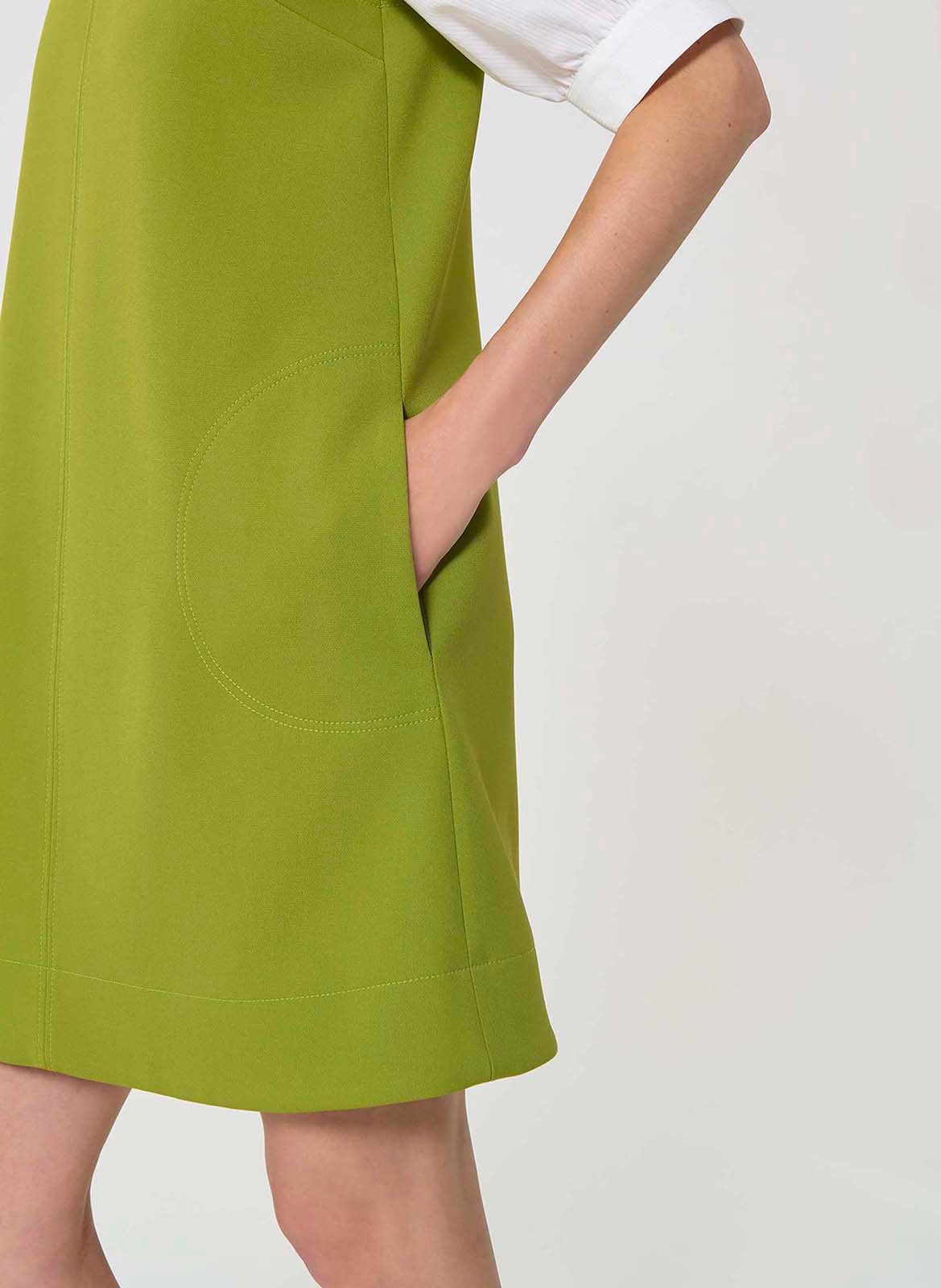 Robe courte col rond TARA JARMON Vert