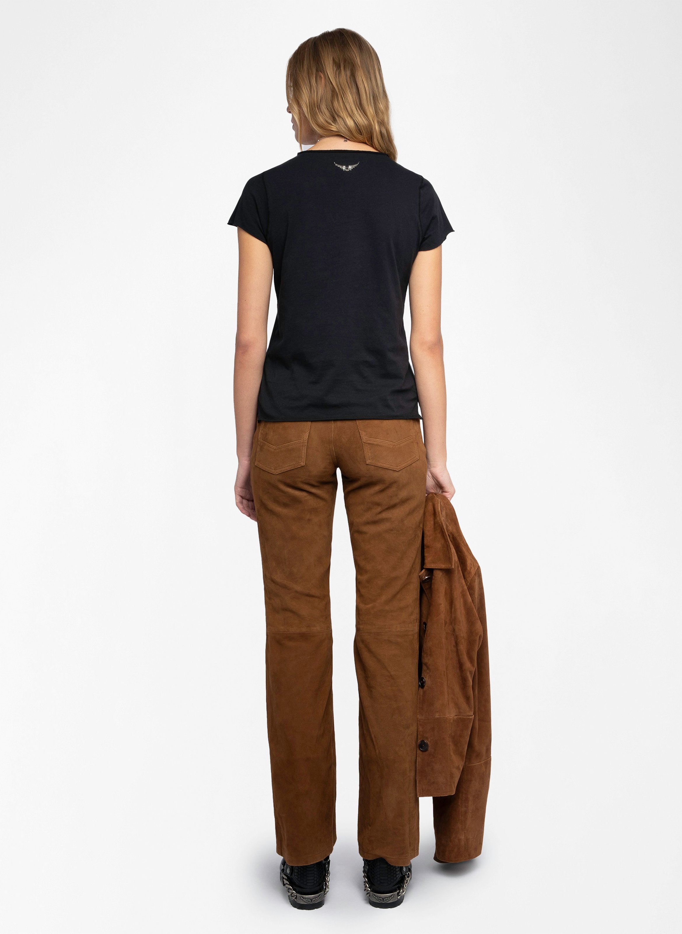 Tunesisches T-Shirt aus Bio-Baumwolle ZADIG&VOLTAIRE Schwarz