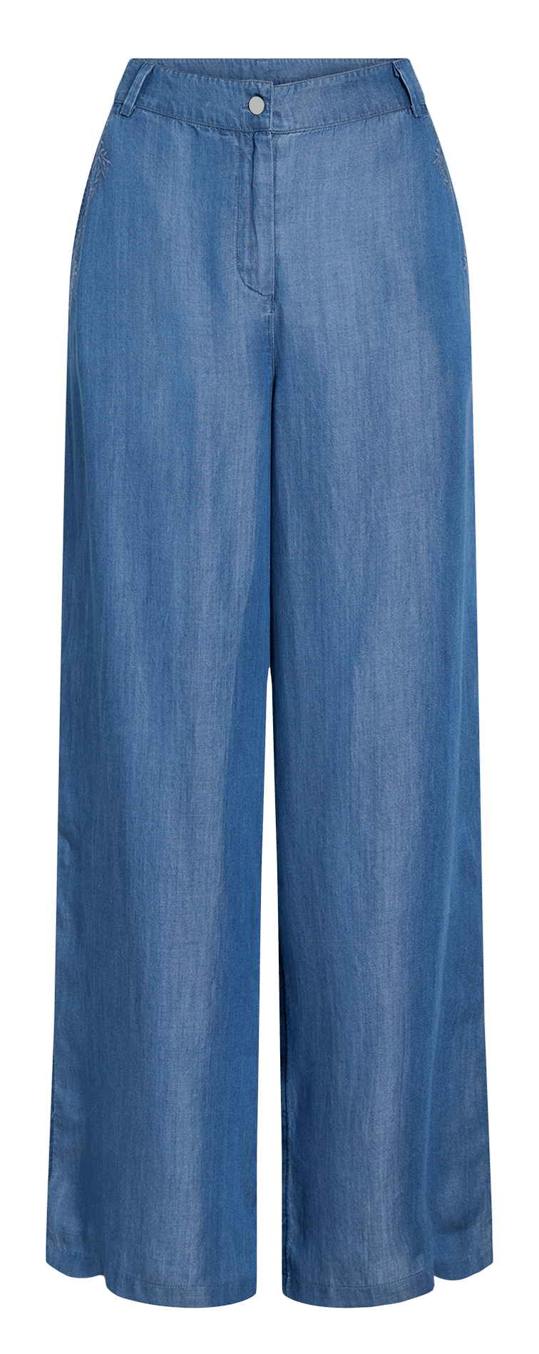 Pantalon large aspect denim  VILA Bleu